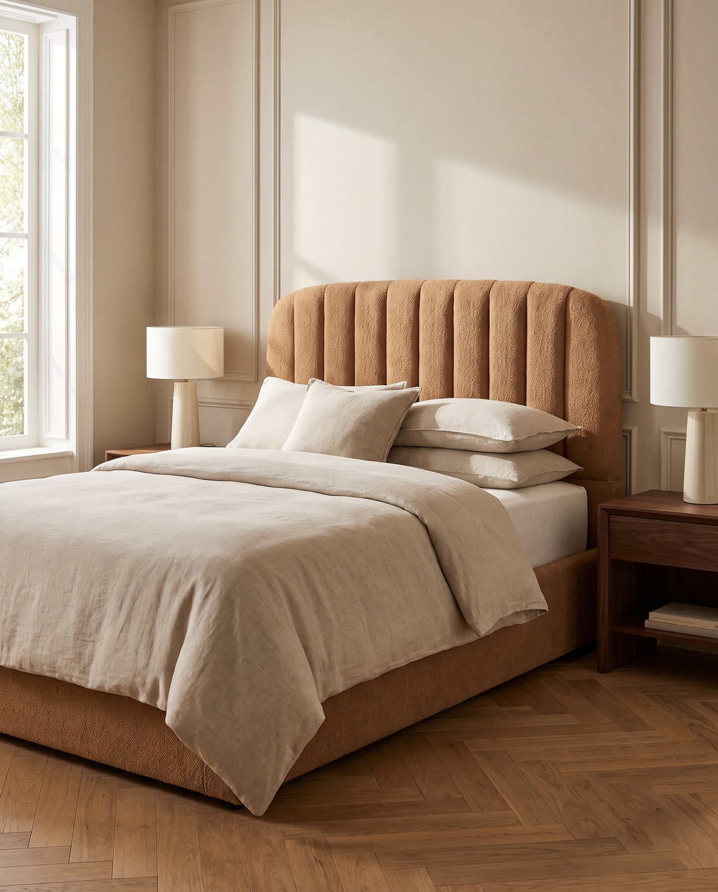 June upholstered headboard EON-HB137 – bedroom lifestyle view