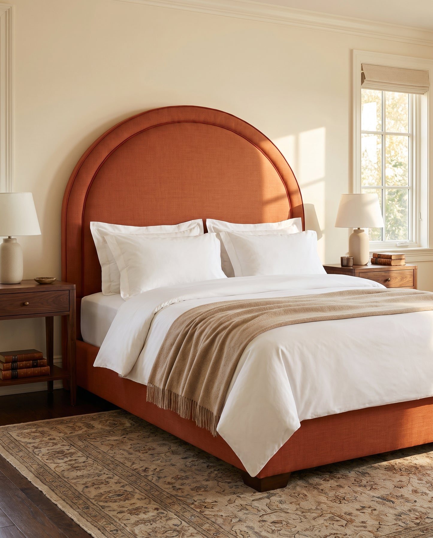 Brigitte upholstered headboard EON-HB085 – bedroom lifestyle view