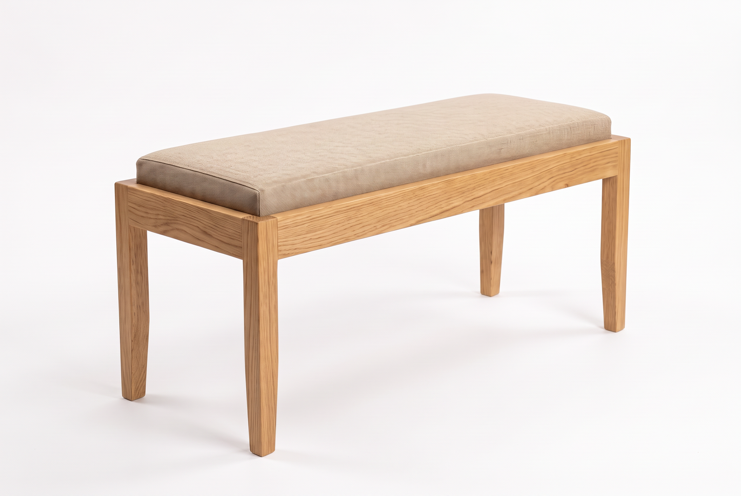 EON-BN003 Kensington Bench - Natural Oak Sand Linen
