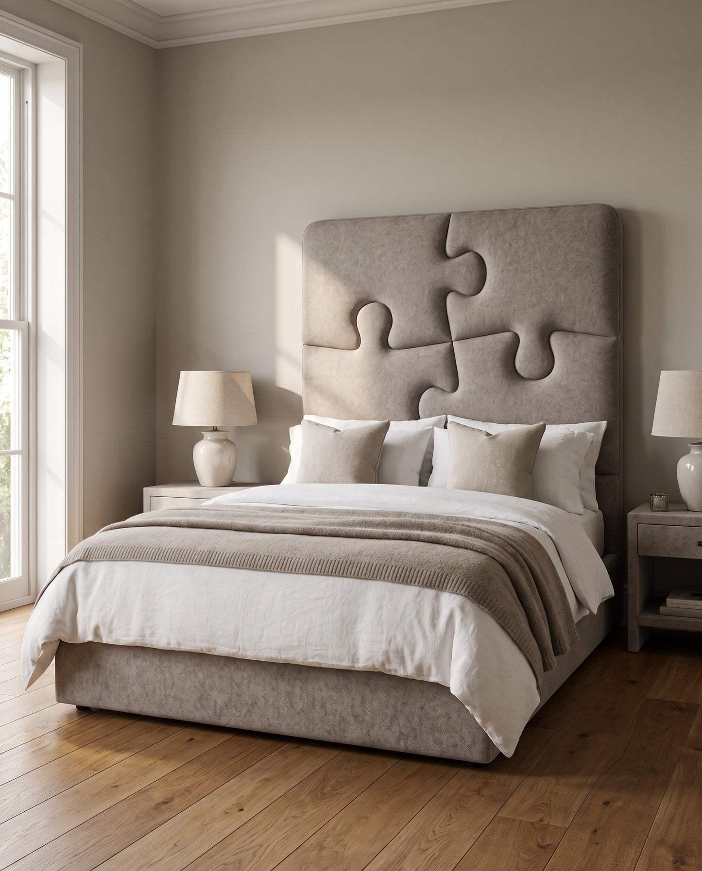 Anouk upholstered headboard EON-HB113 – bedroom lifestyle view