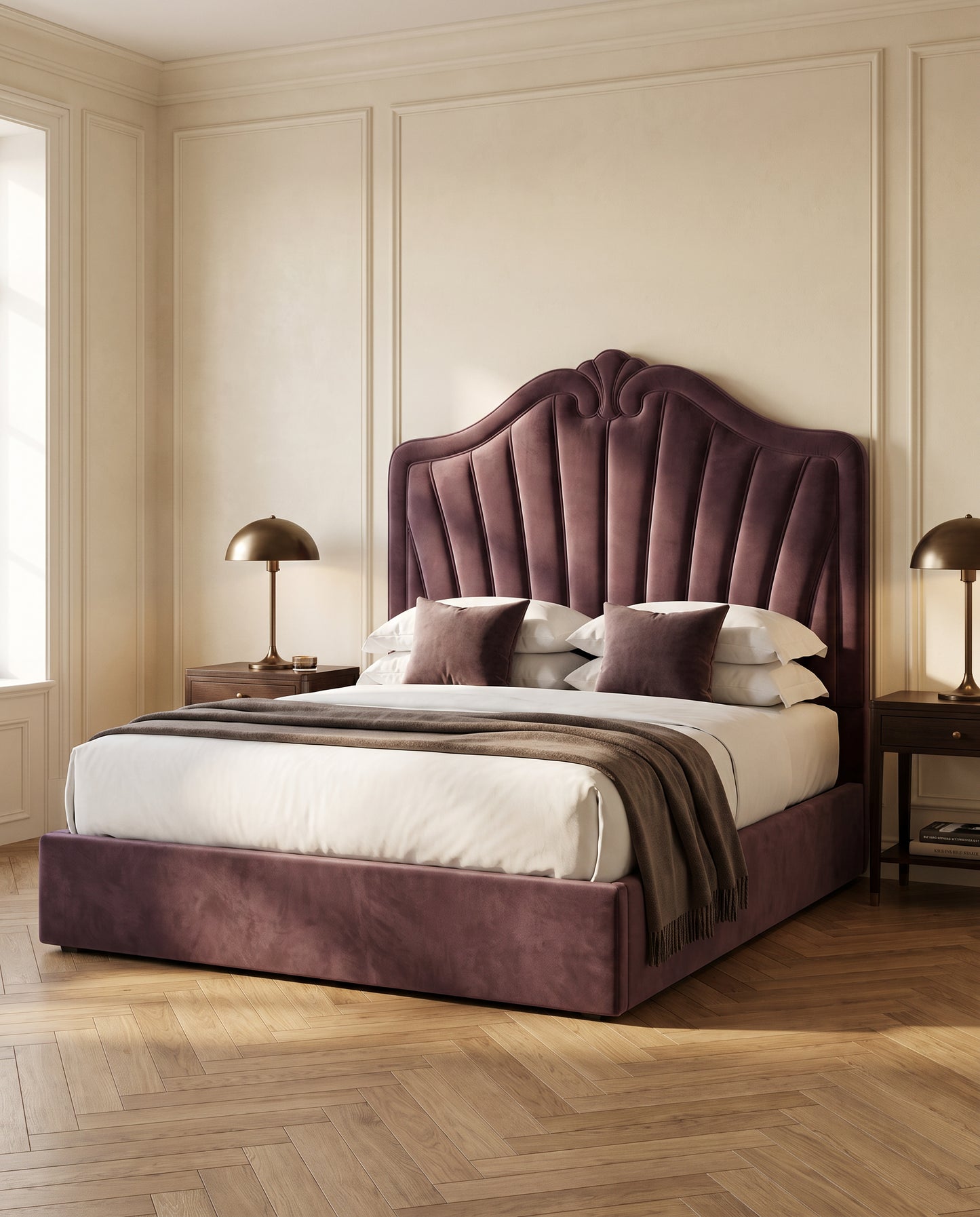 Odessa upholstered headboard EON-HB122 – bedroom lifestyle view