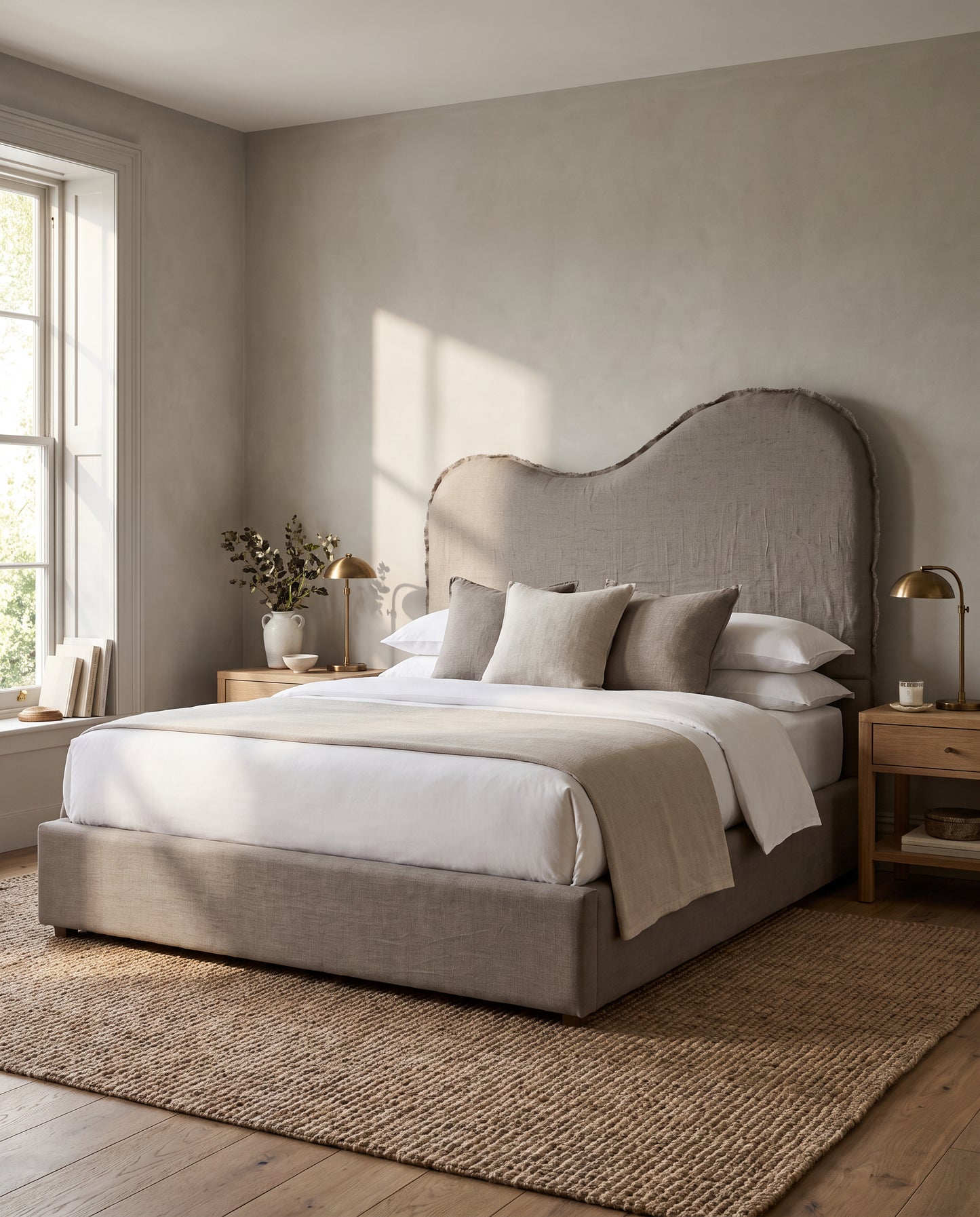 Saffron upholstered headboard EON-HB076 – bedroom lifestyle view