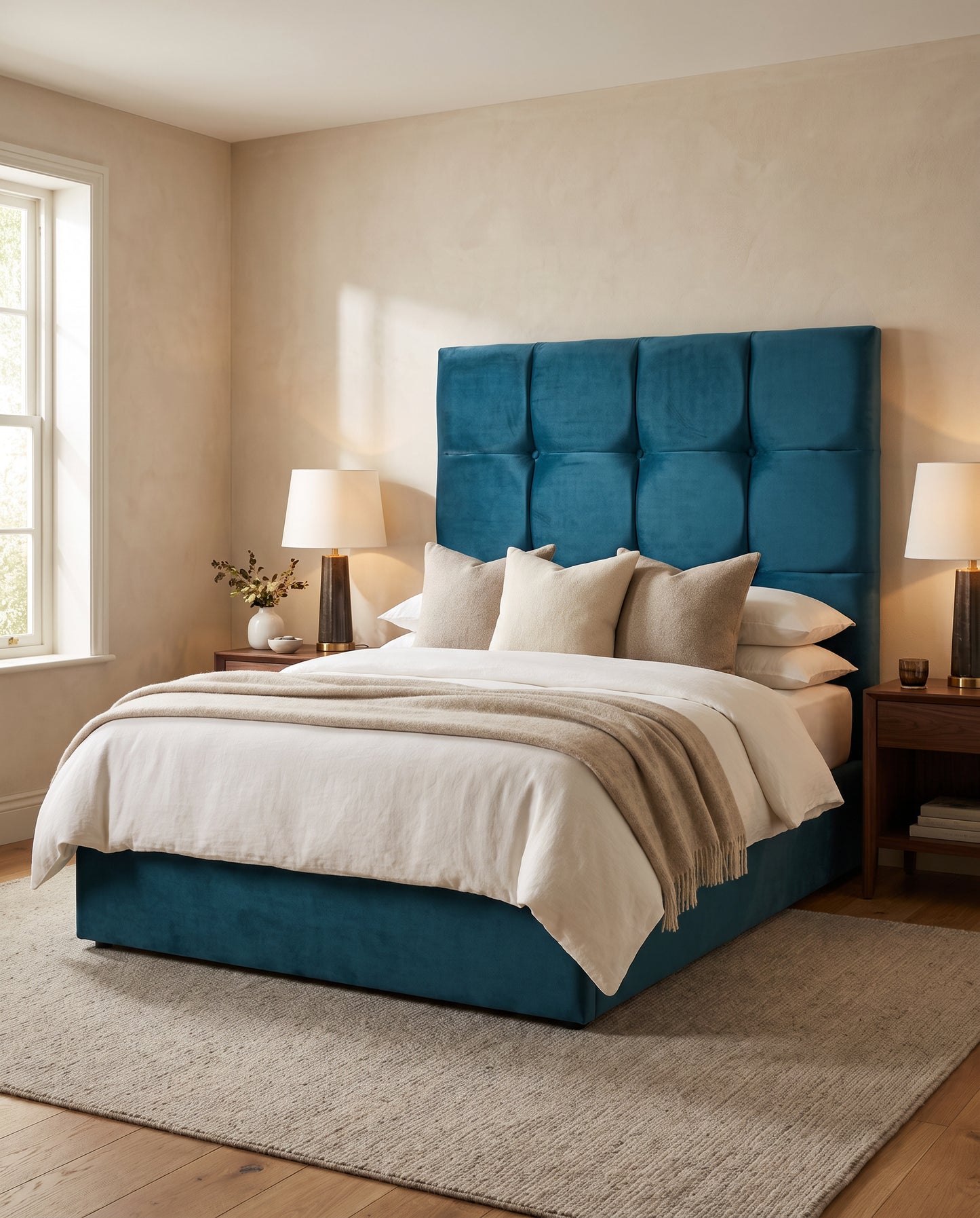Aveline upholstered headboard EON-HB059 – bedroom lifestyle view