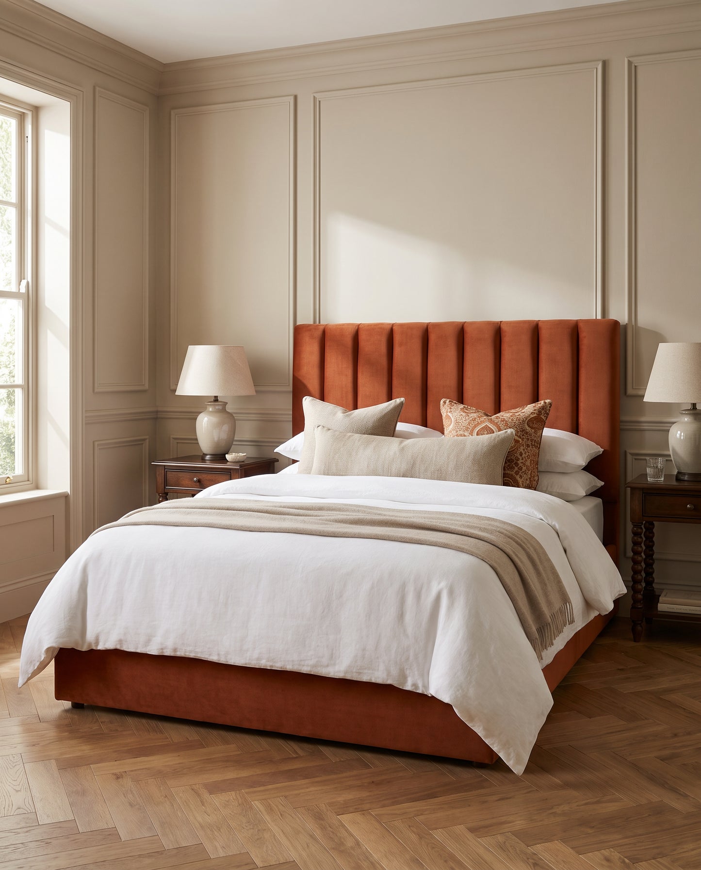 Ysabel upholstered headboard EON-HB082 – bedroom lifestyle view