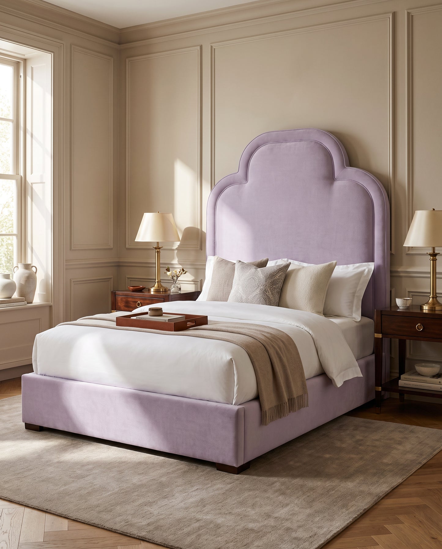 Calla upholstered headboard EON-HB118 – bedroom lifestyle view