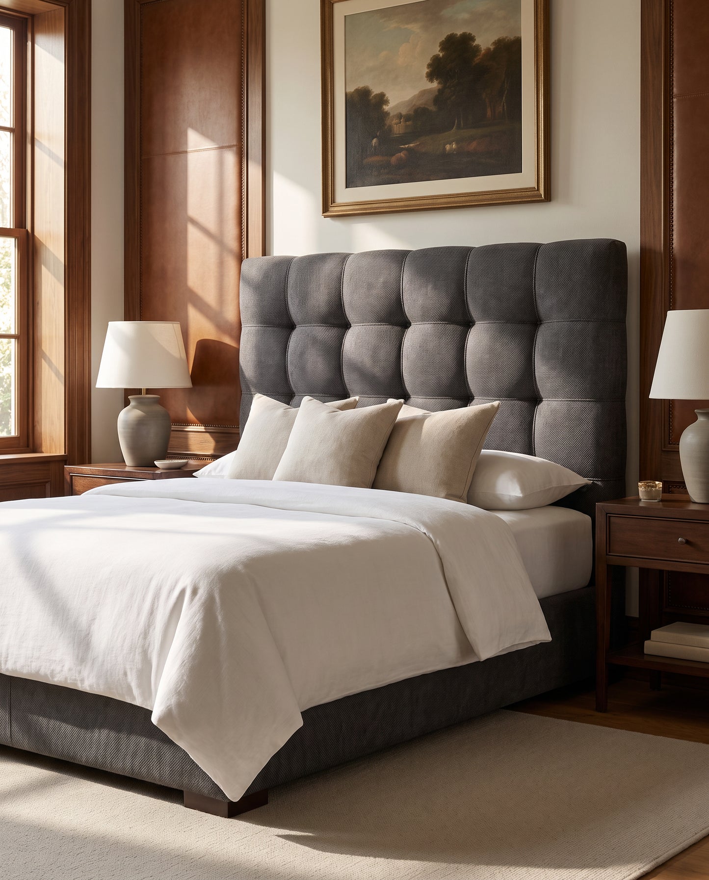 Wynn upholstered headboard EON-HB080 – bedroom lifestyle view