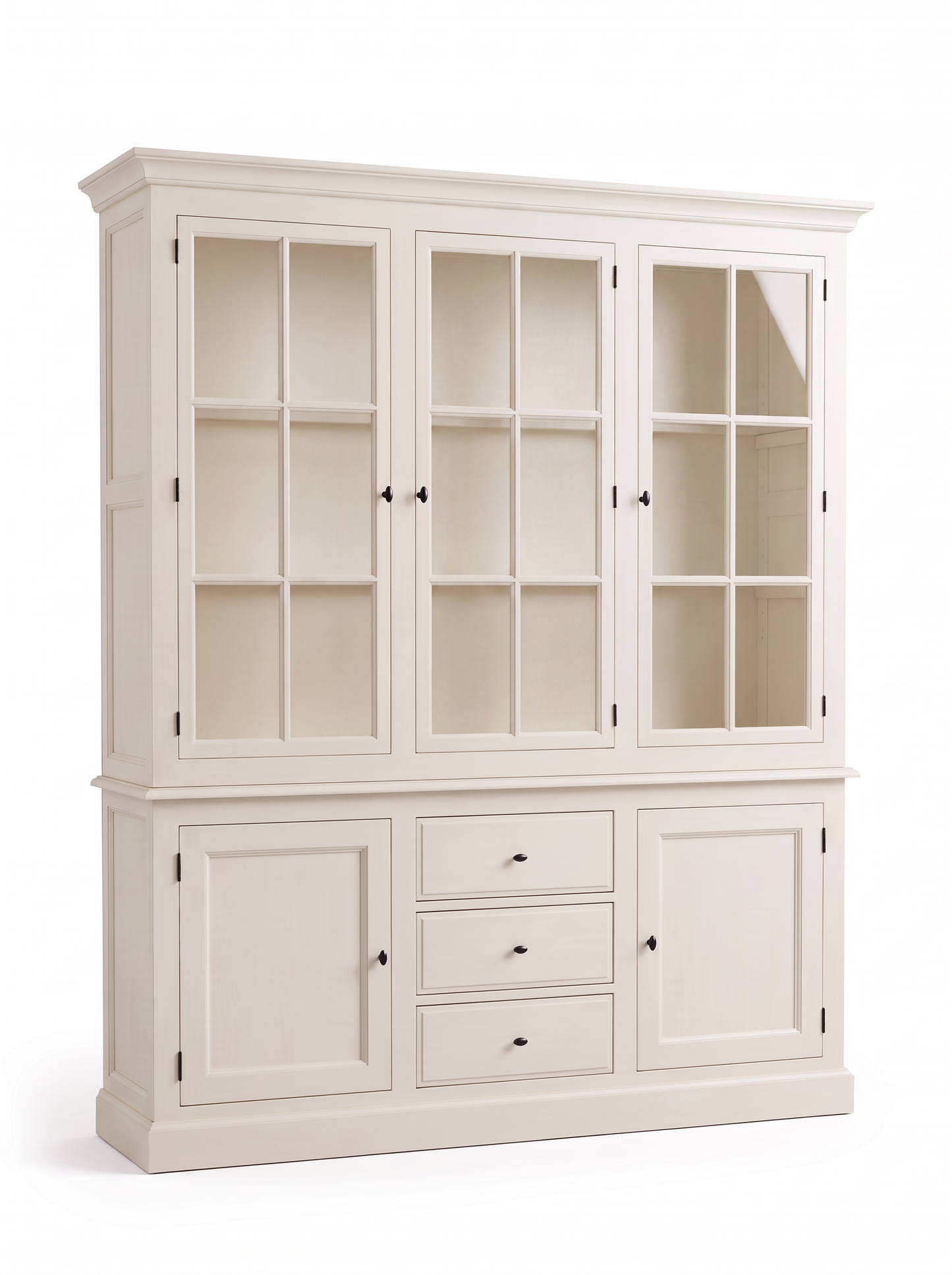 EON-SC002 Emerson Display Cabinet - Off-White Variant Front View