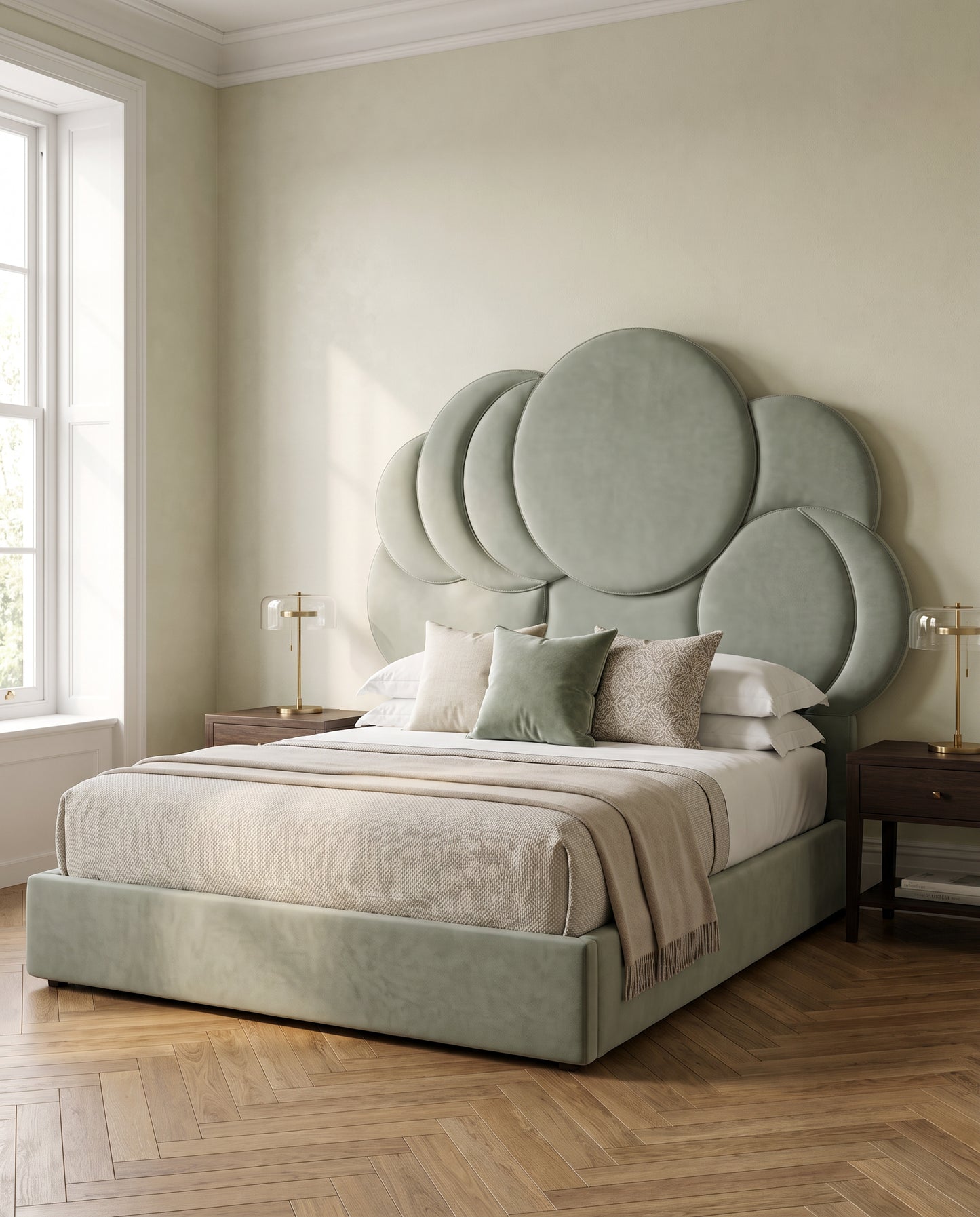 Celine upholstered headboard EON-HB110 – bedroom lifestyle view