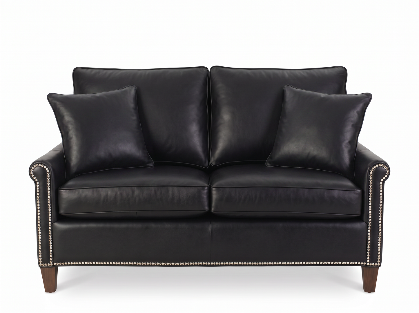 EON-SF005 Churchill Nailhead Loveseat - Front View