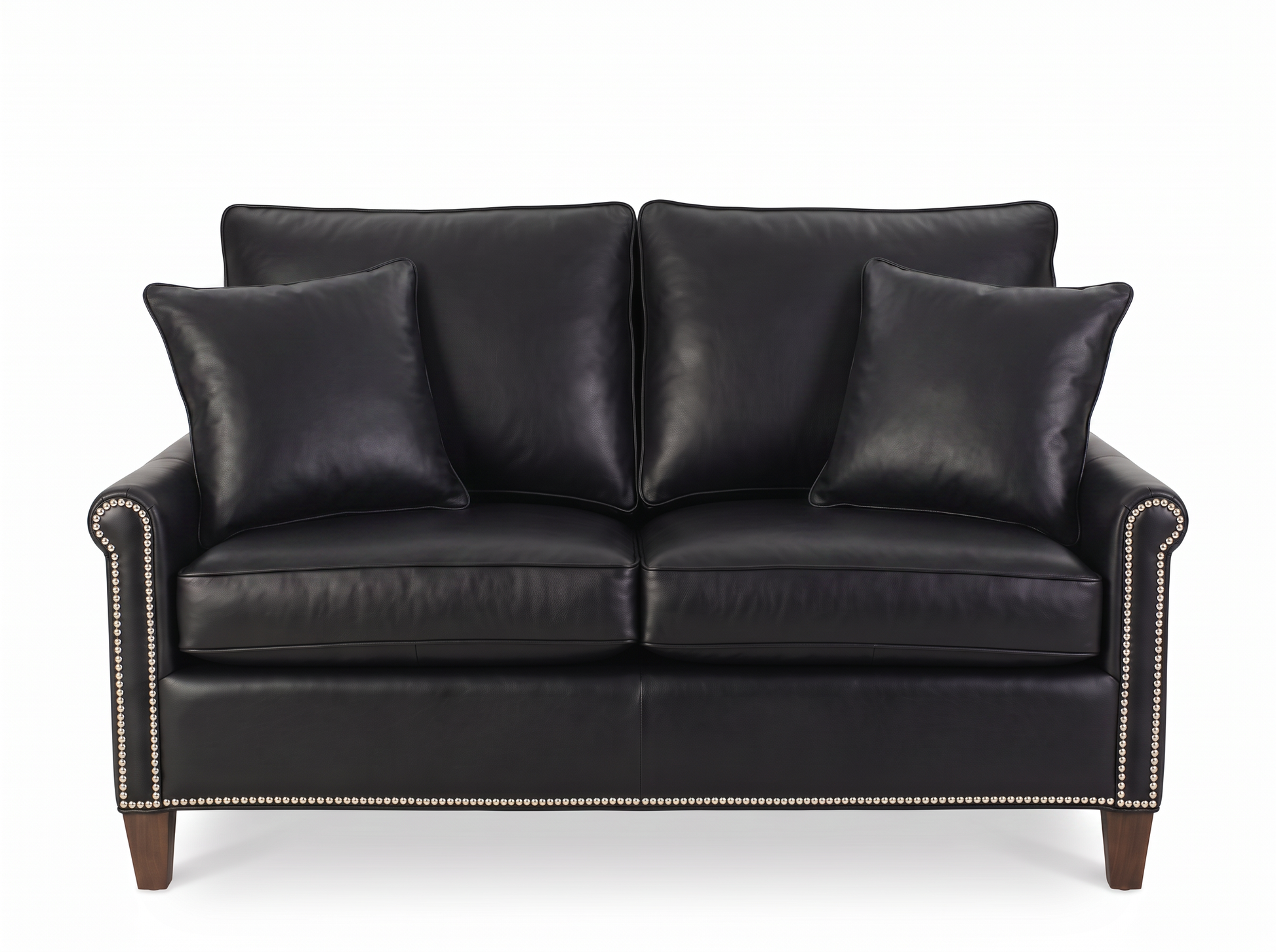 EON-SF005 Churchill Nailhead Loveseat - Front View