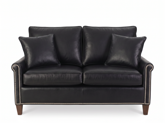 EON-SF005 Churchill Nailhead Loveseat - Front View