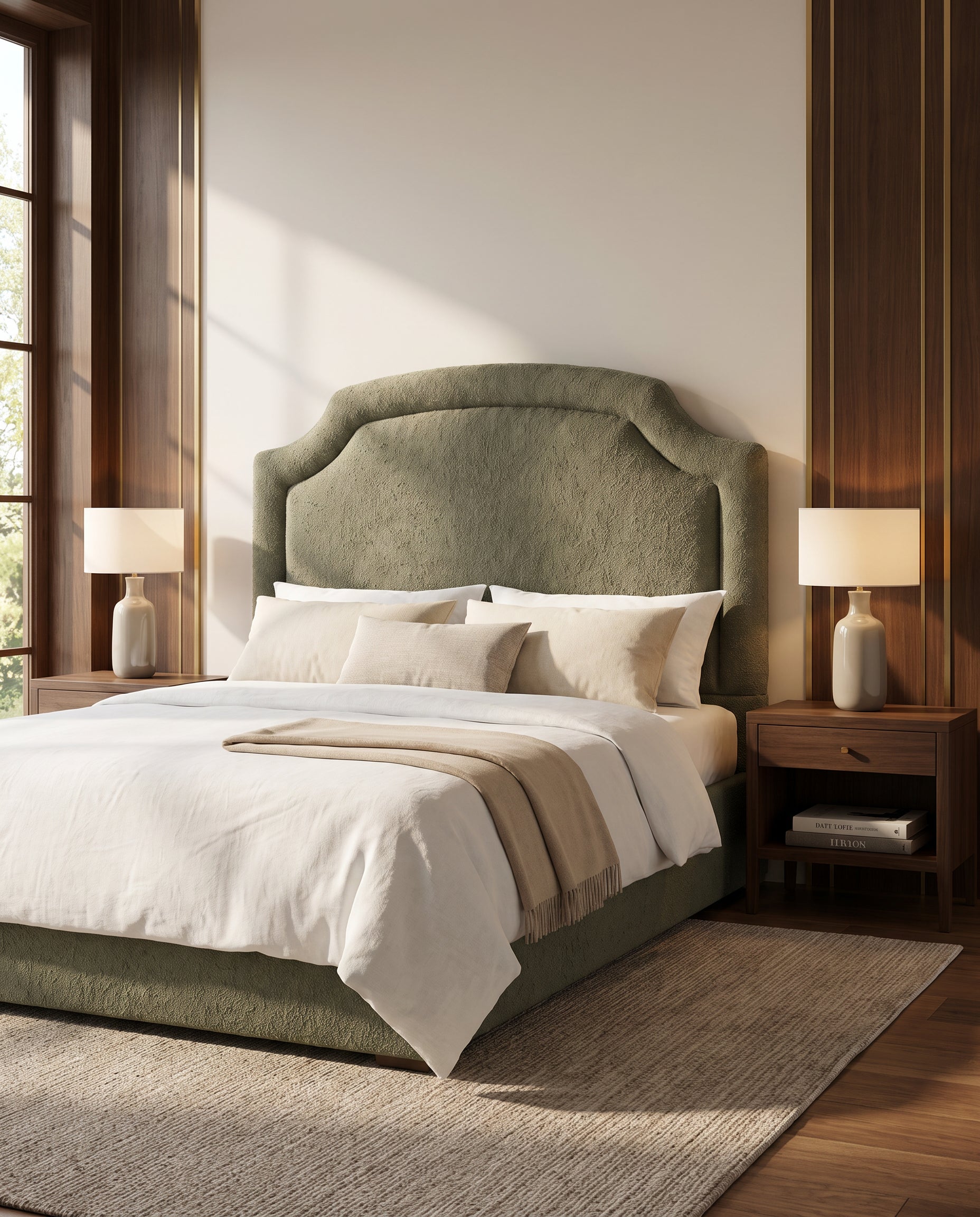 Margot upholstered headboard EON-HB003 – bedroom lifestyle view