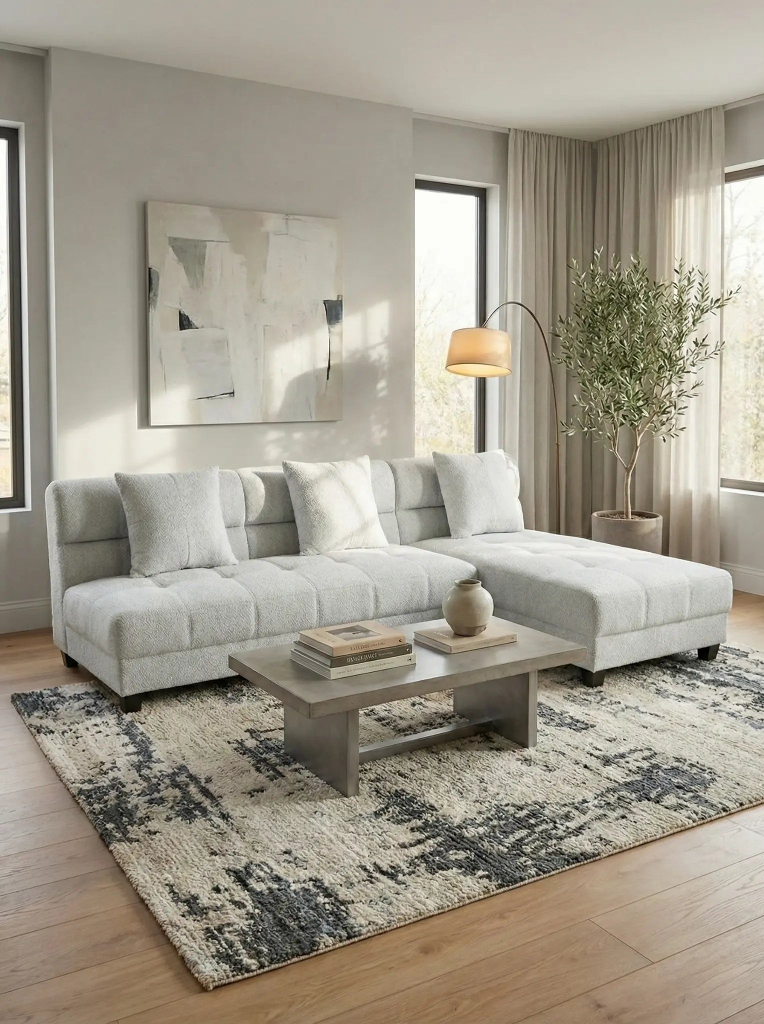 EON-SF015 Cleo Modular Sectional - Lifestyle Window Light