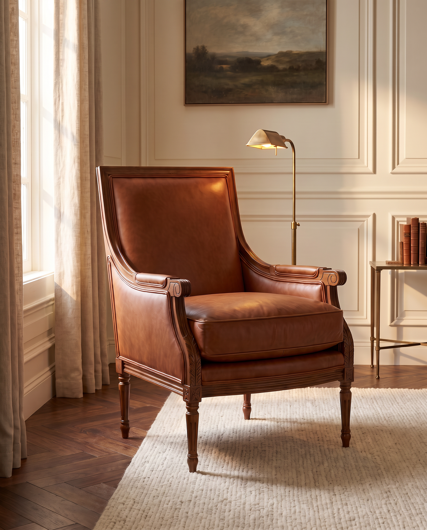 Eleanor Leather Armchair (EON-CH022)