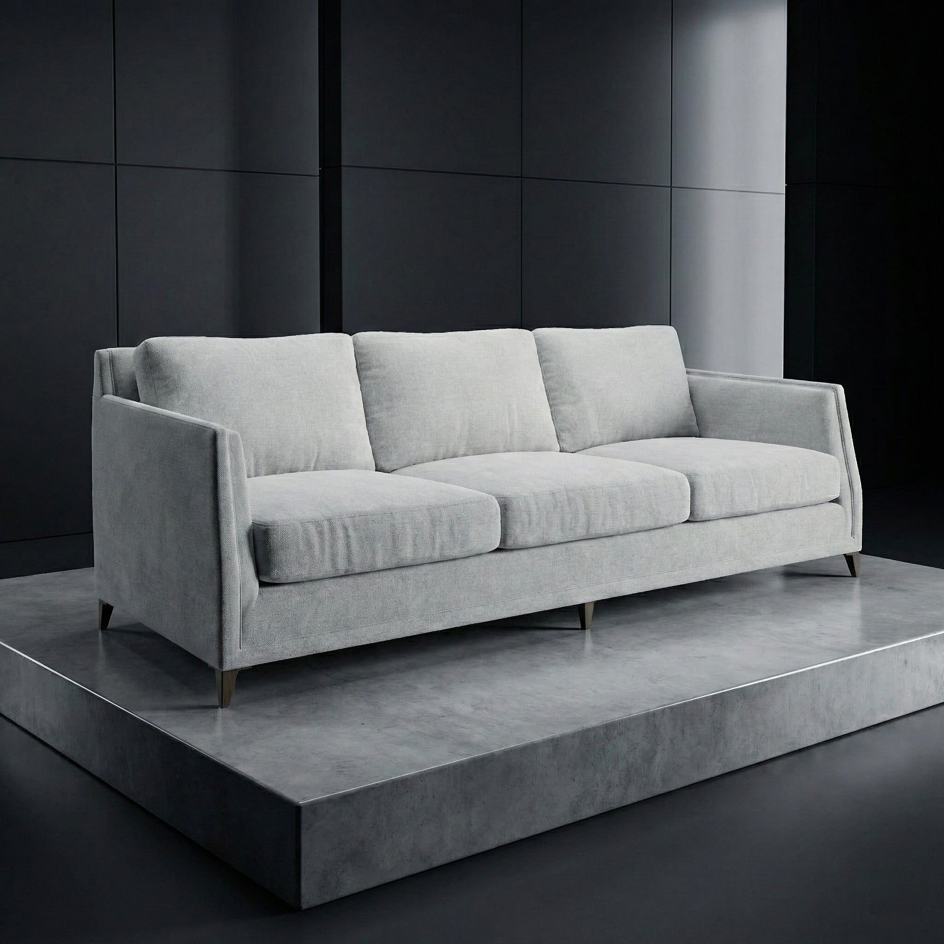 EON-SF011 Sloane 3-Seater Sofa - Studio Grey Side View