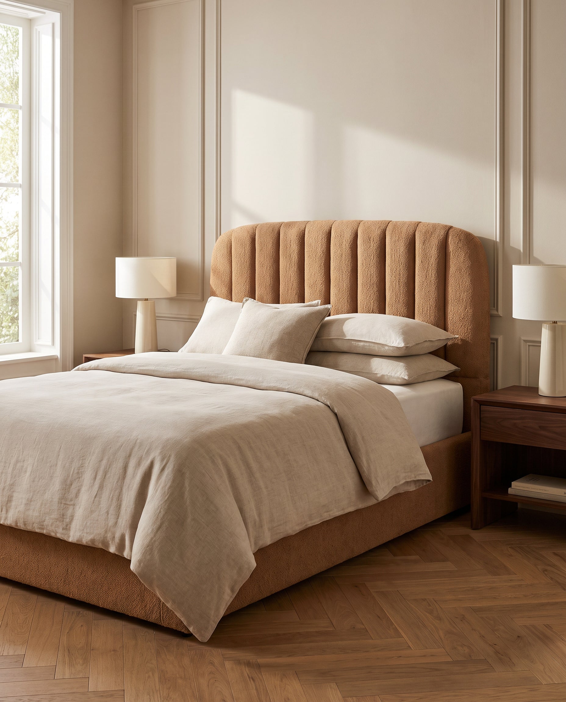 June upholstered headboard EON-HB137 – bedroom lifestyle view