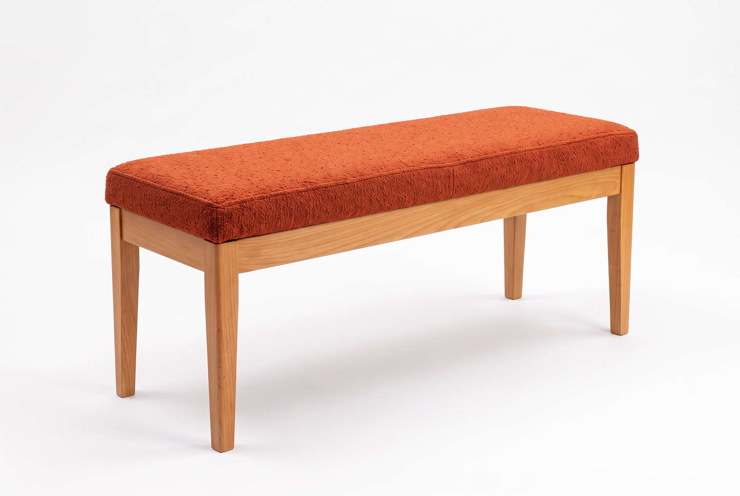 EON-BN007 Tuscany Bench - Light Beech Terracotta Boucle