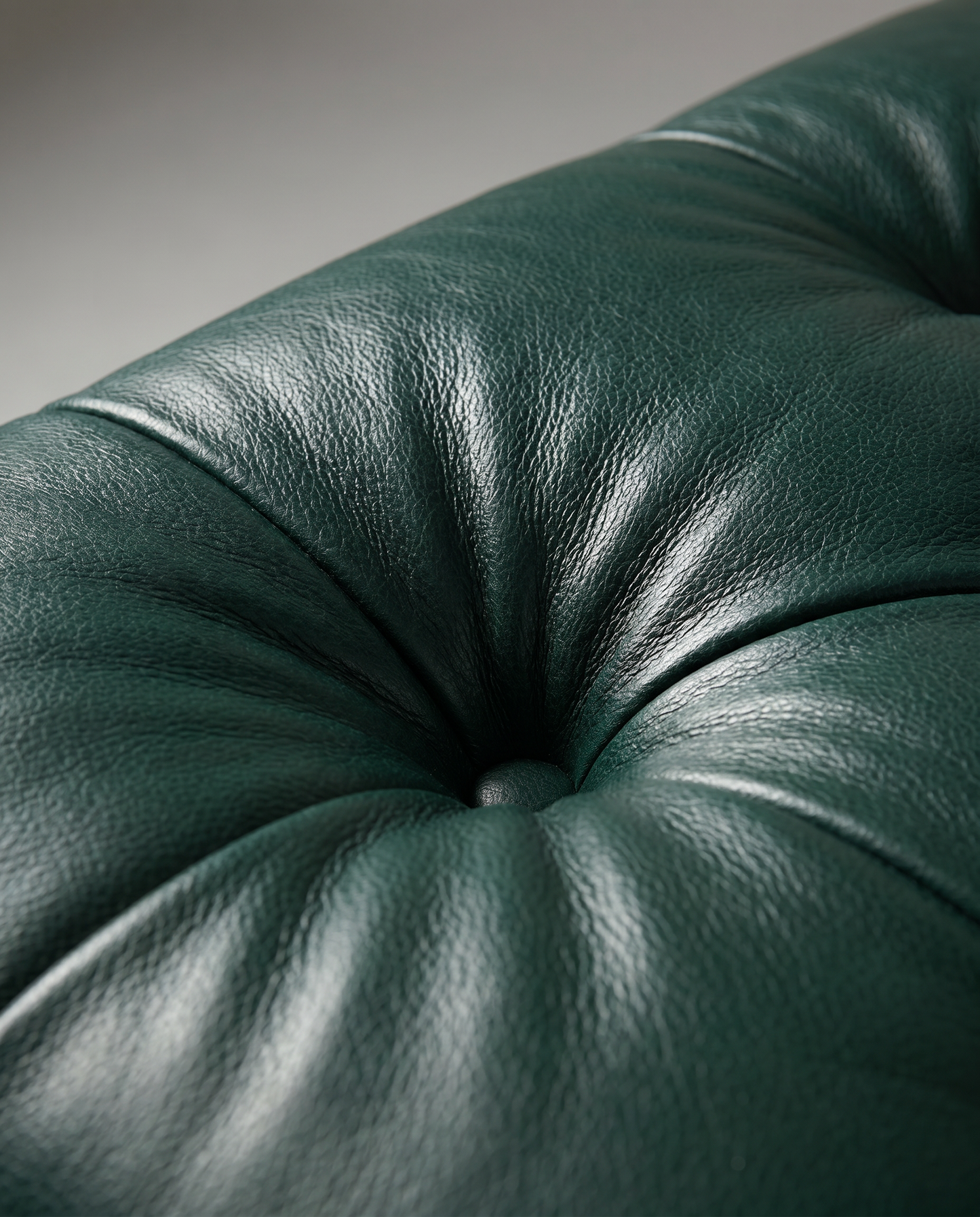 EON-OT001 Pemberton Tufted Ottoman - Leather Detail Macro