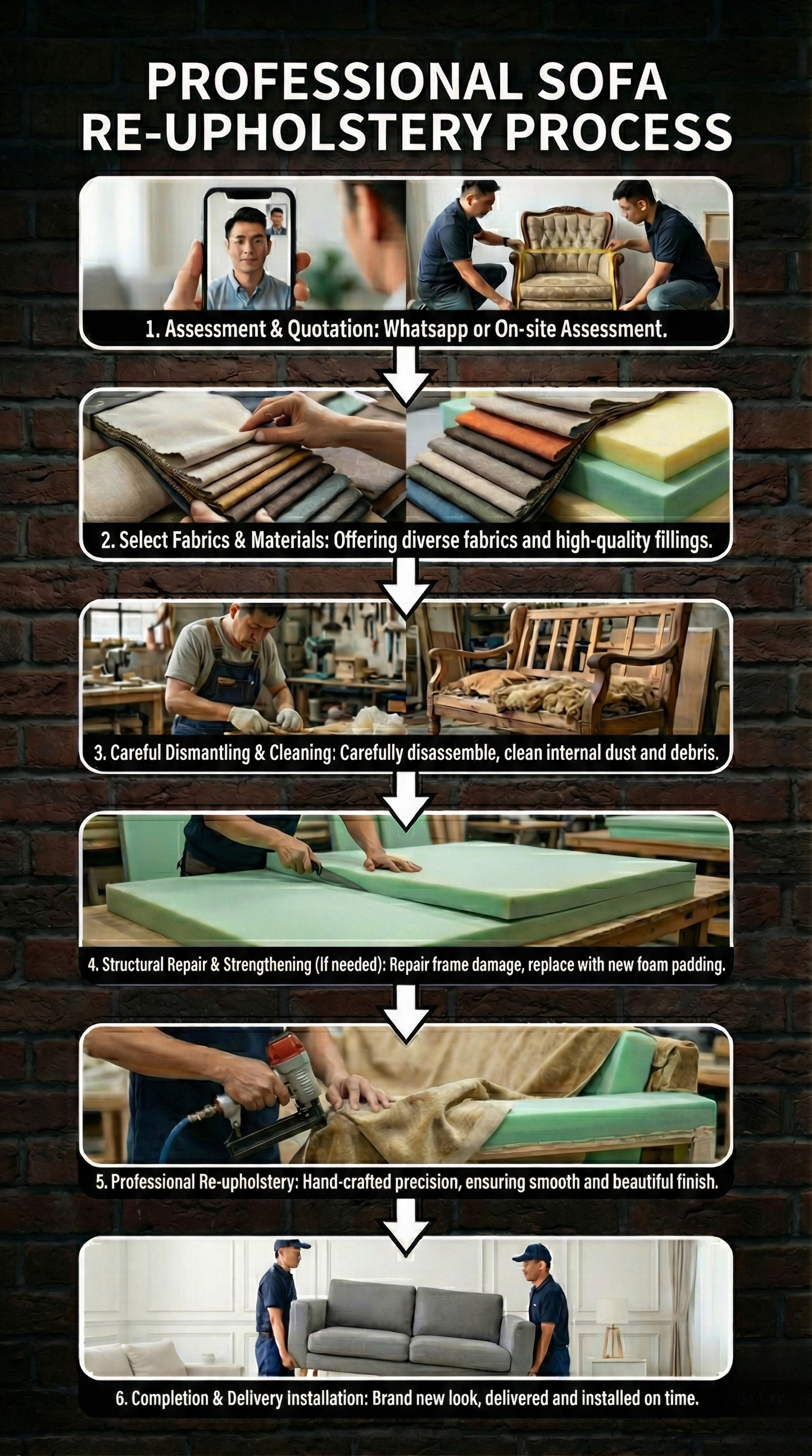 Re upholstery Hong Kong / 翻捫傢俬 香港自設工場