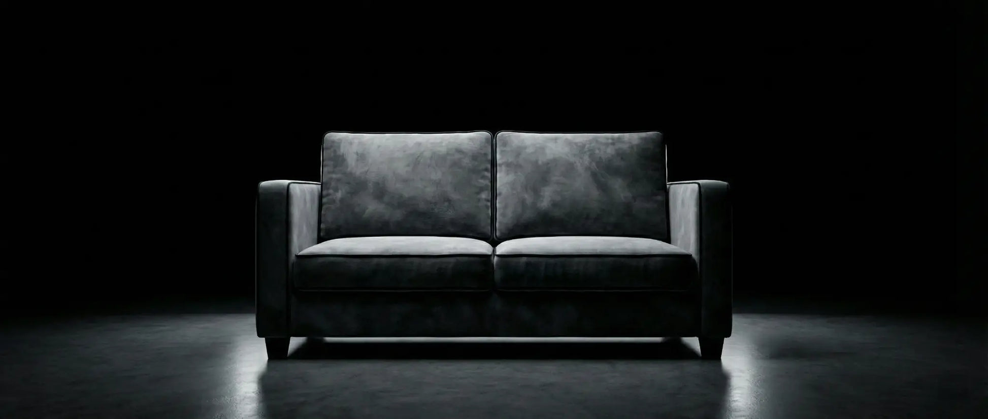 EON-SF006 Grafton Velvet Sofa - Dark Studio Hero