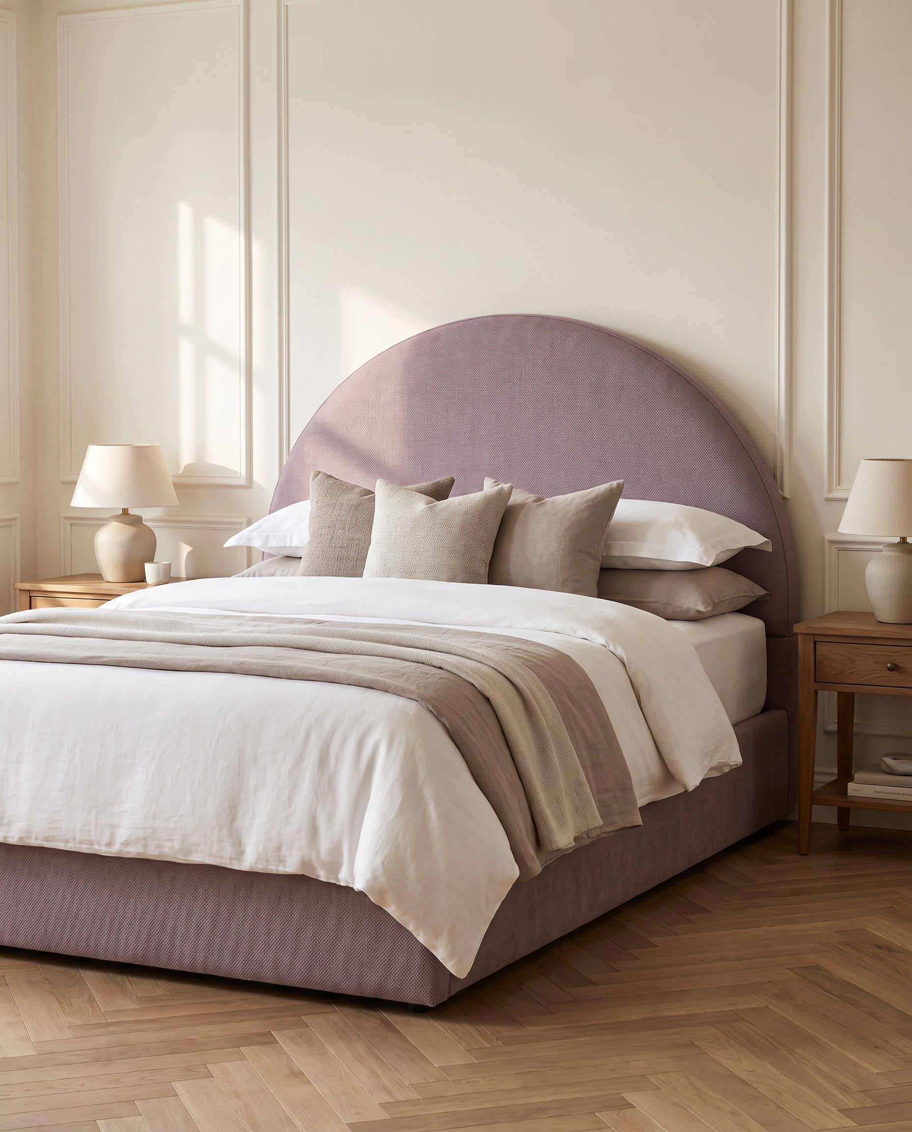 Una upholstered headboard EON-HB055 – bedroom lifestyle view