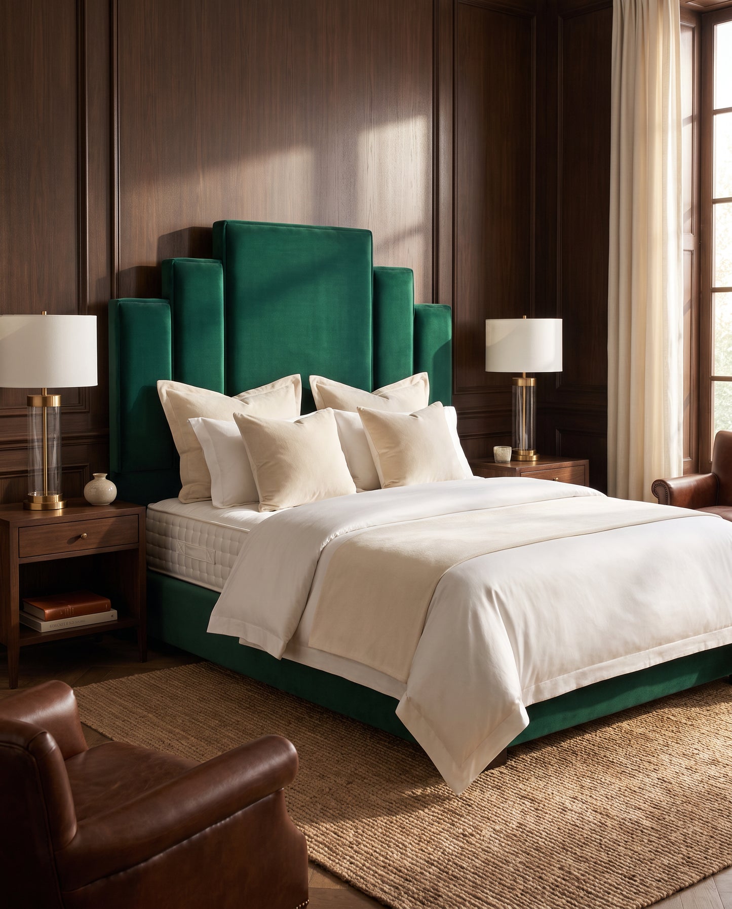Rosalie upholstered headboard EON-HB009 – bedroom lifestyle view