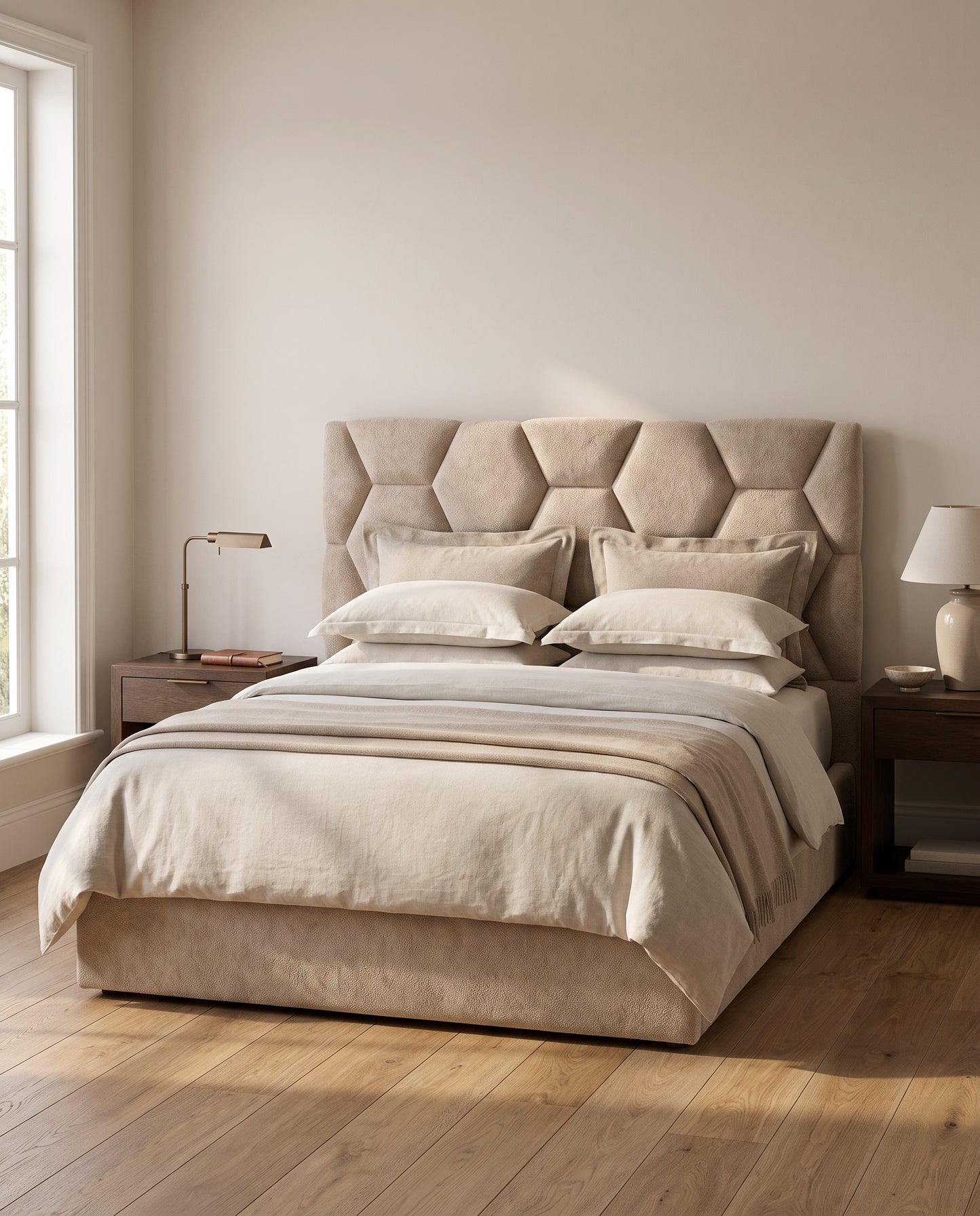 Orla upholstered headboard EON-HB111 – bedroom lifestyle view