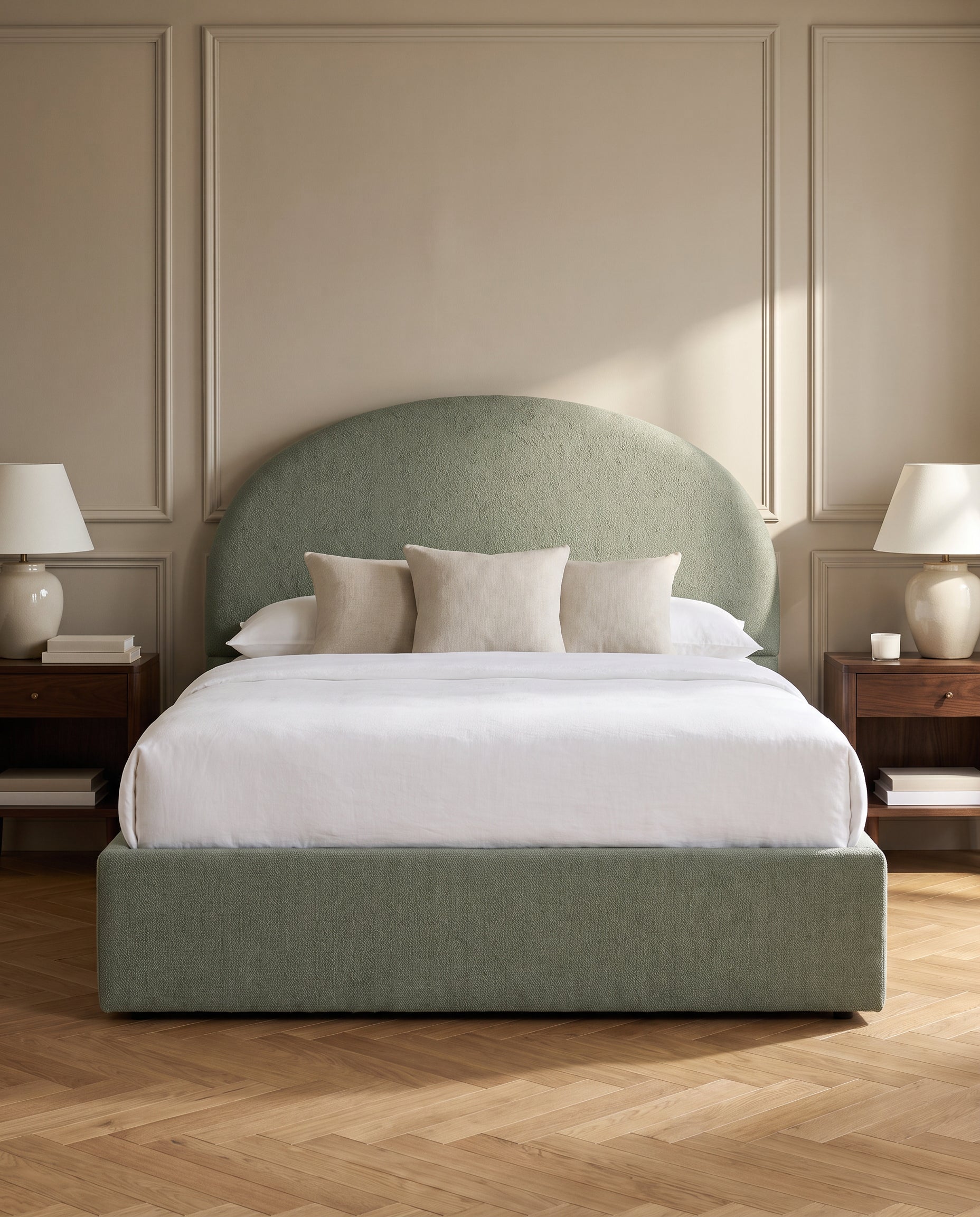 Xenia upholstered headboard EON-HB081 – bedroom lifestyle view