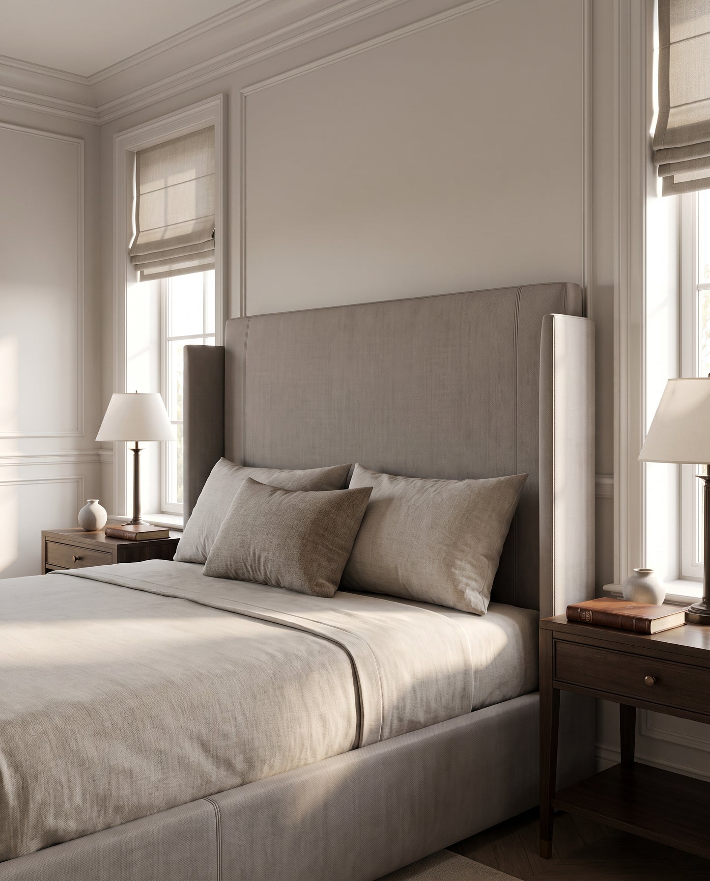 Amara upholstered headboard EON-HB136 – bedroom lifestyle view
