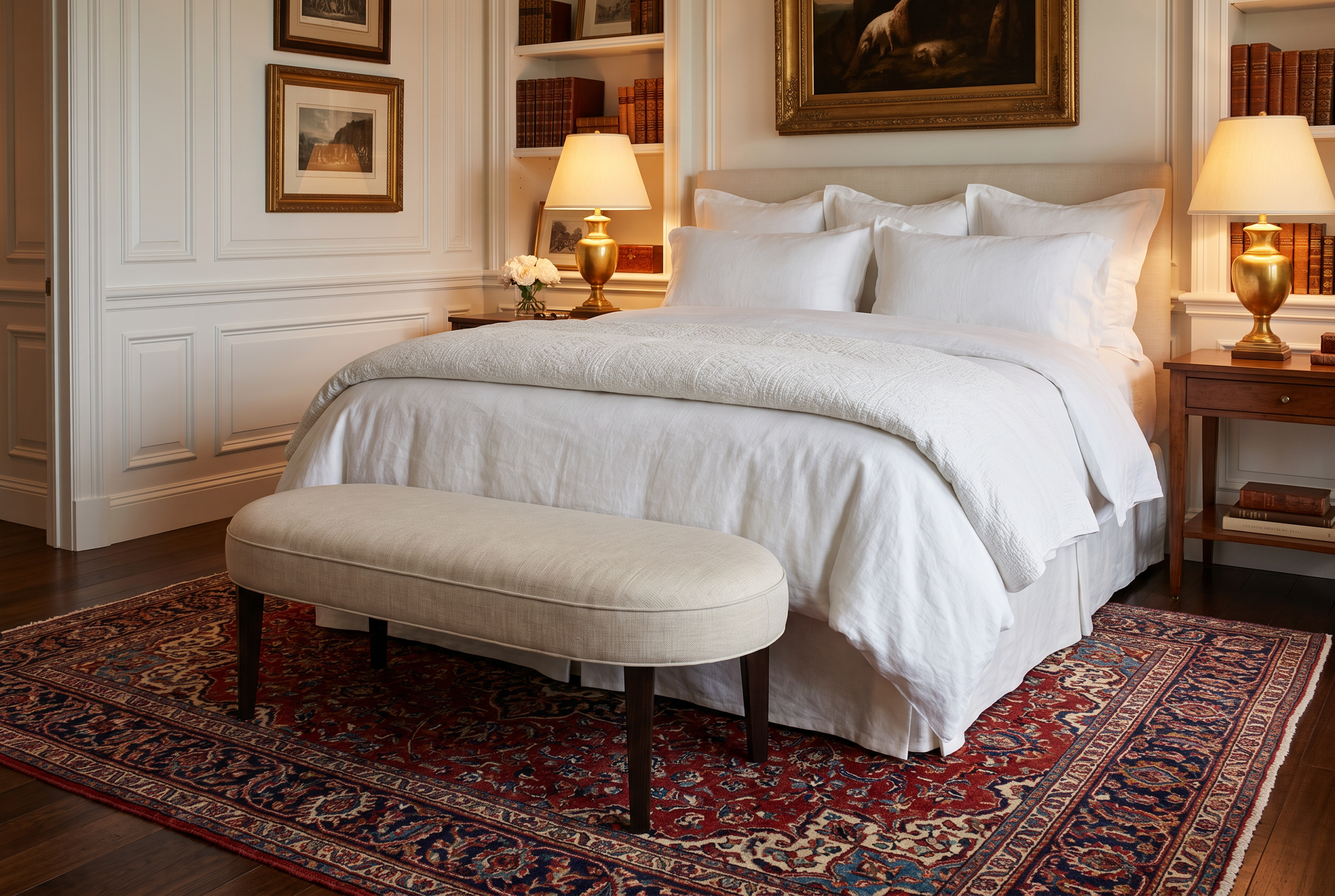 EON-BN008 Eloise Oval Bench - Lifestyle Bedroom