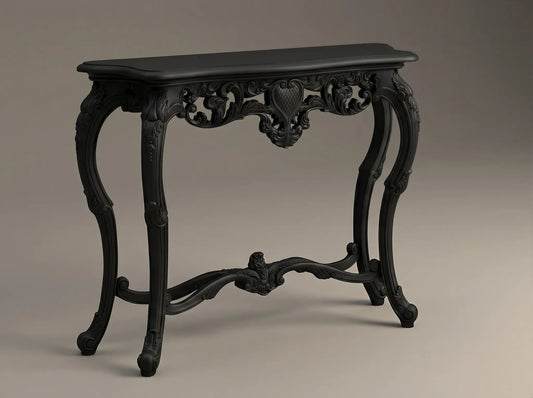 EON-CT001 Noir Console Table - Matte Black Studio Hero
