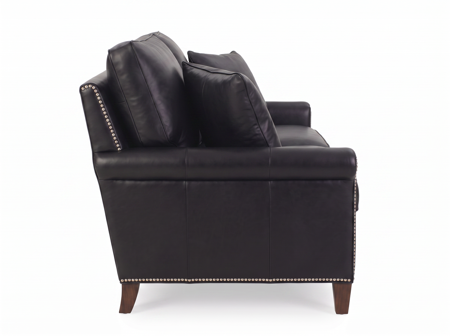 EON-SF005 Churchill Nailhead Loveseat - Side View