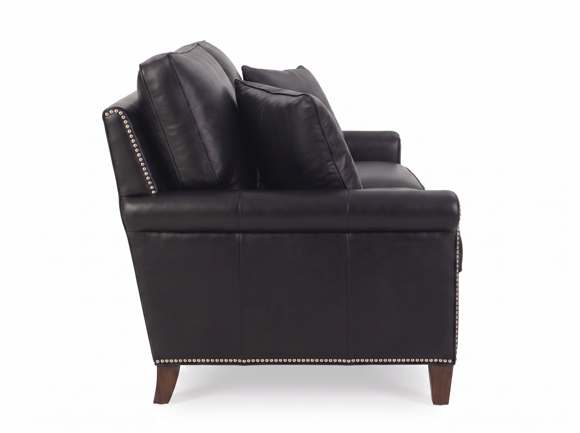 EON-SF005 Churchill Nailhead Loveseat - Side View
