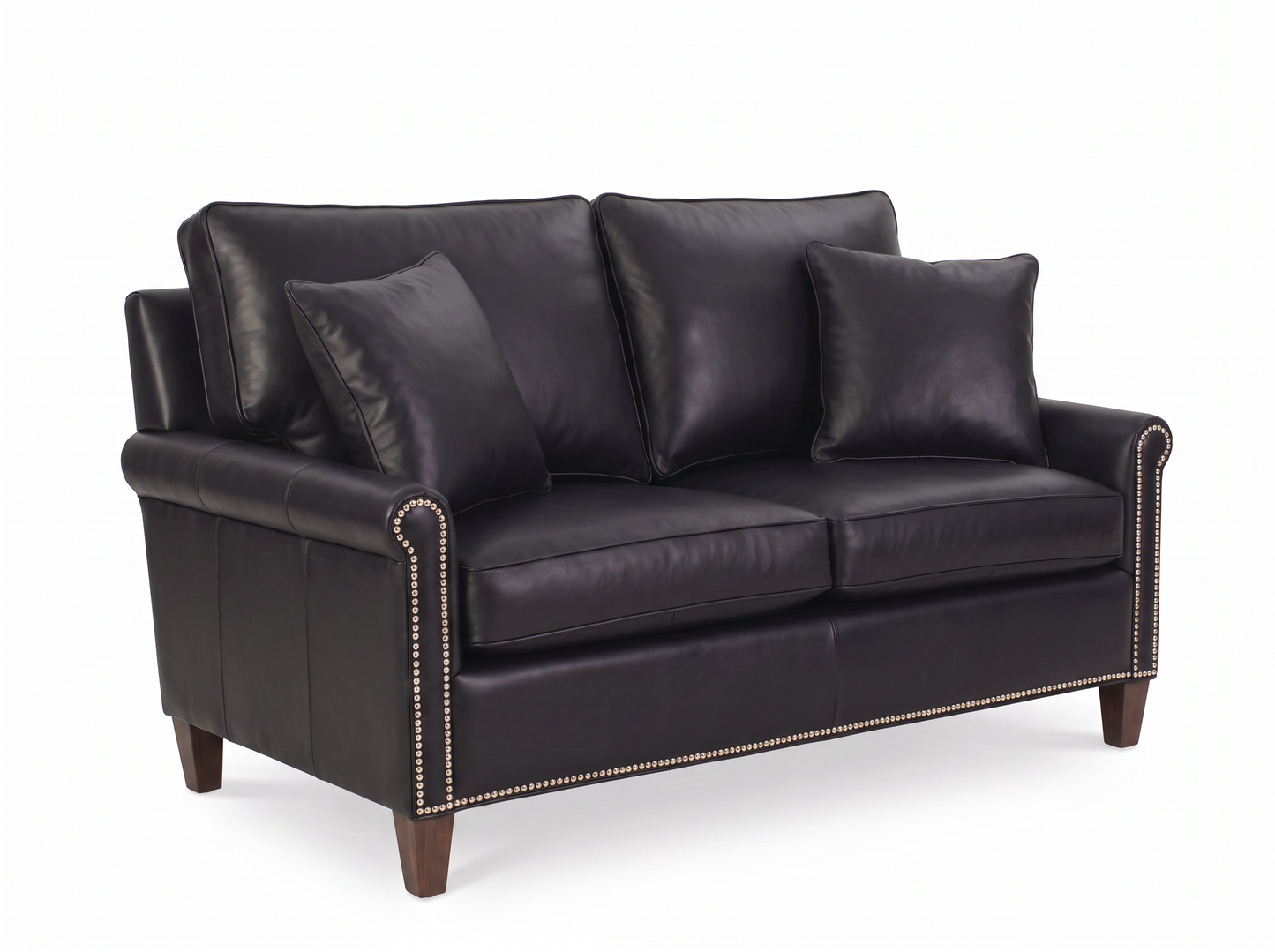 EON-SF005 Churchill Nailhead Loveseat - Hero Angle