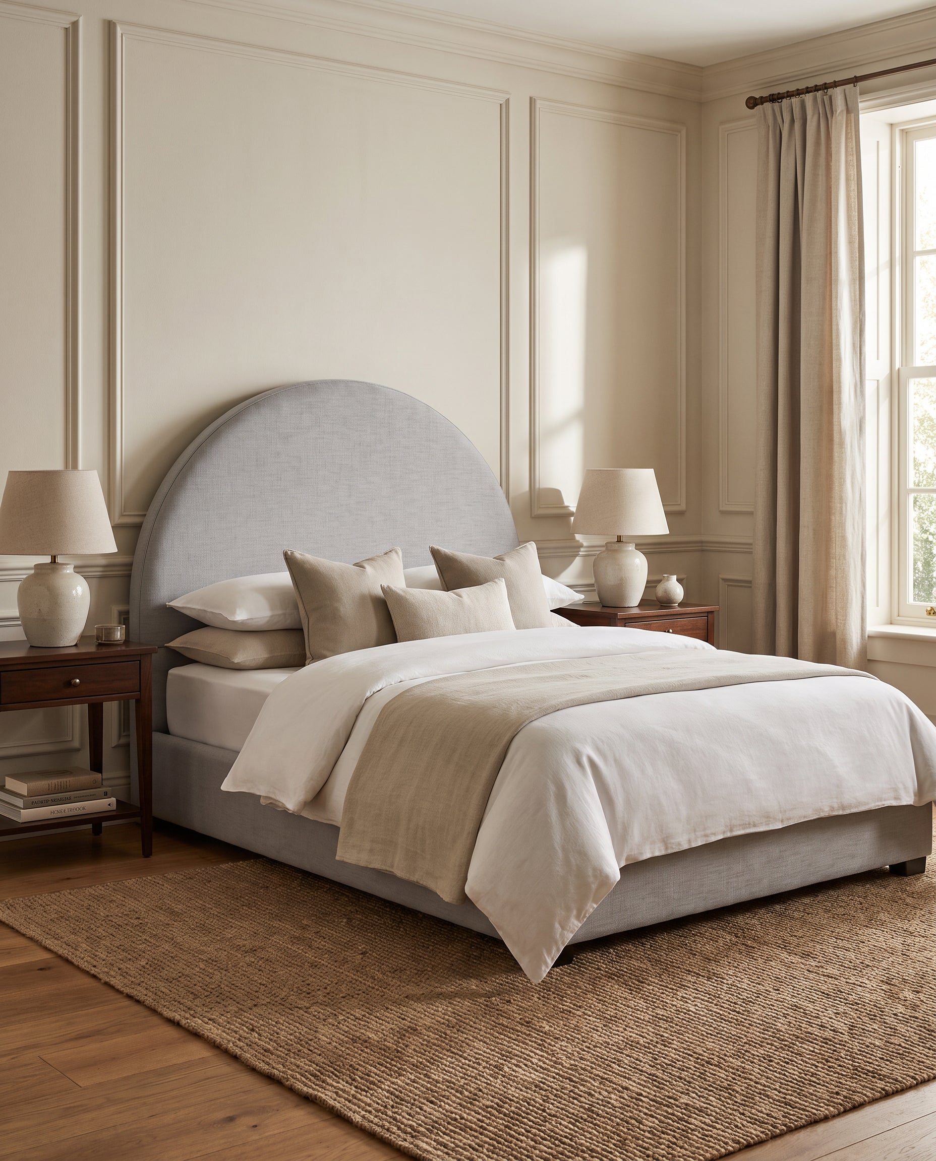 Miette upholstered headboard EON-HB071 – bedroom lifestyle view