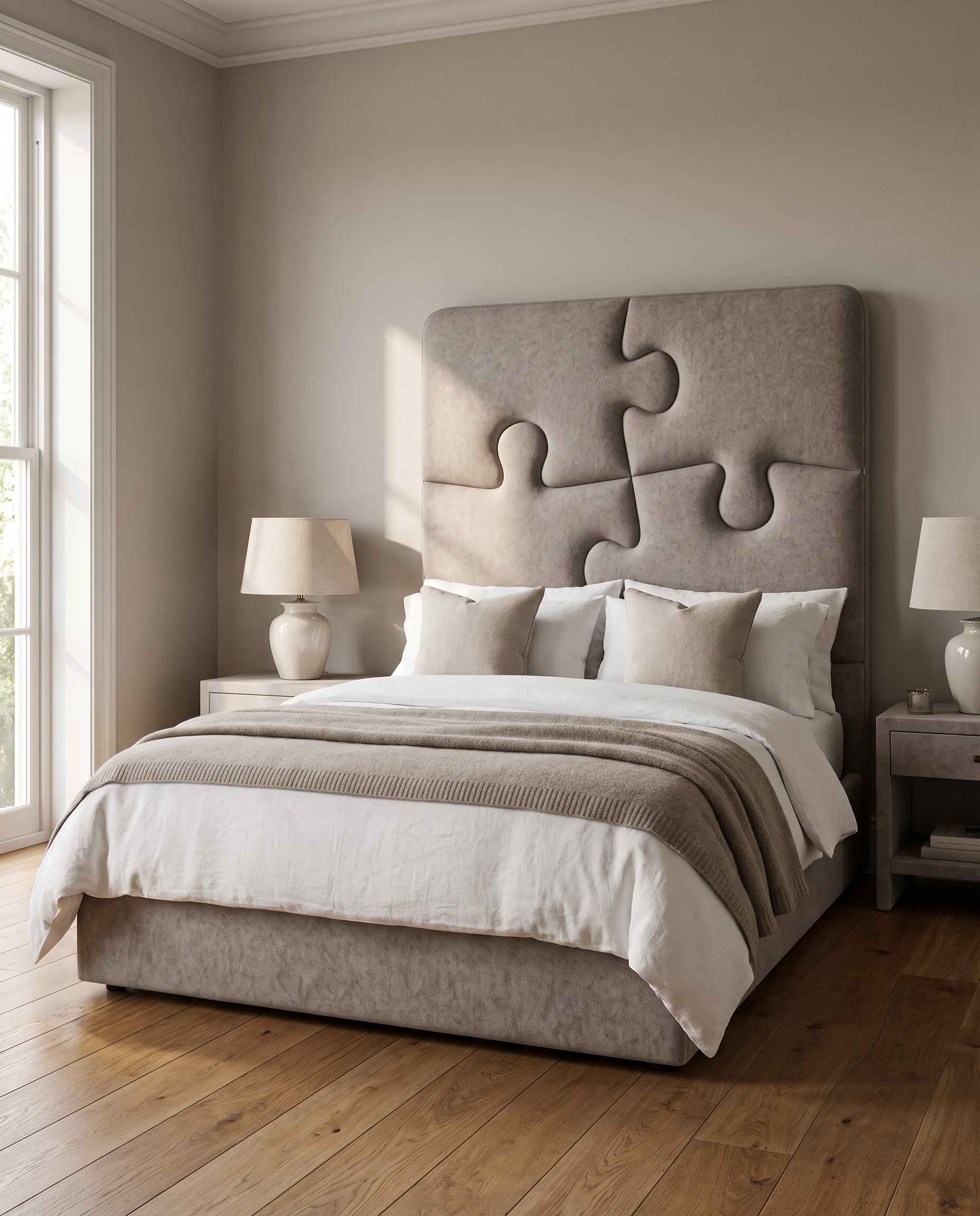 Anouk upholstered headboard EON-HB113 – bedroom lifestyle view