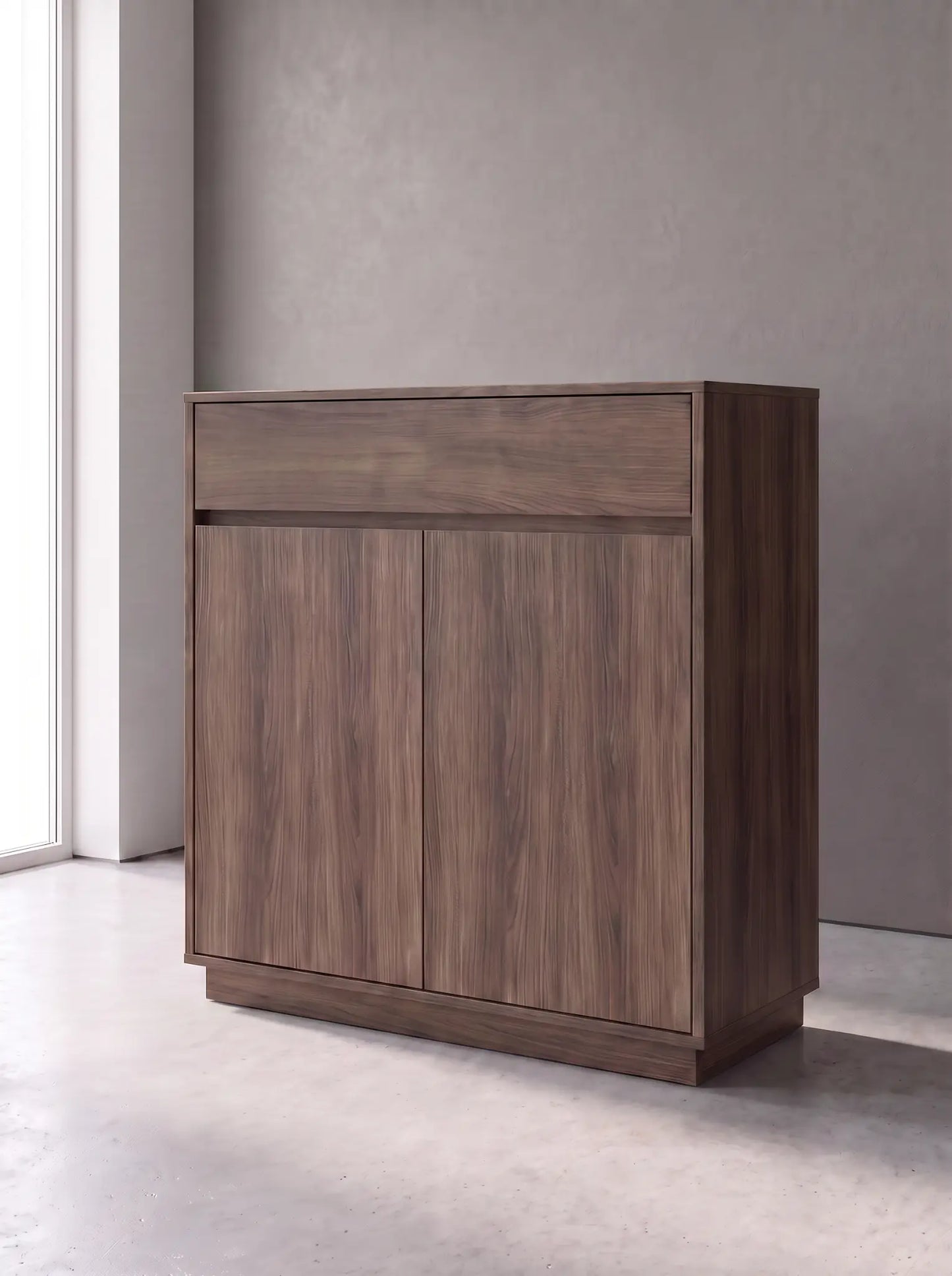 Marlow Walnut Shoe Cabinet (EON-SC003)
