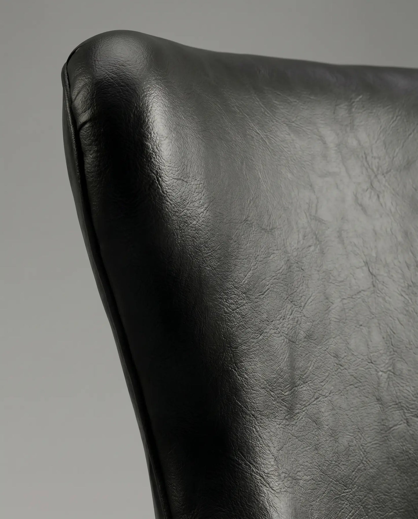 Dominic (EON-CH016) - Smooth Black Leather Modern Dining Chair