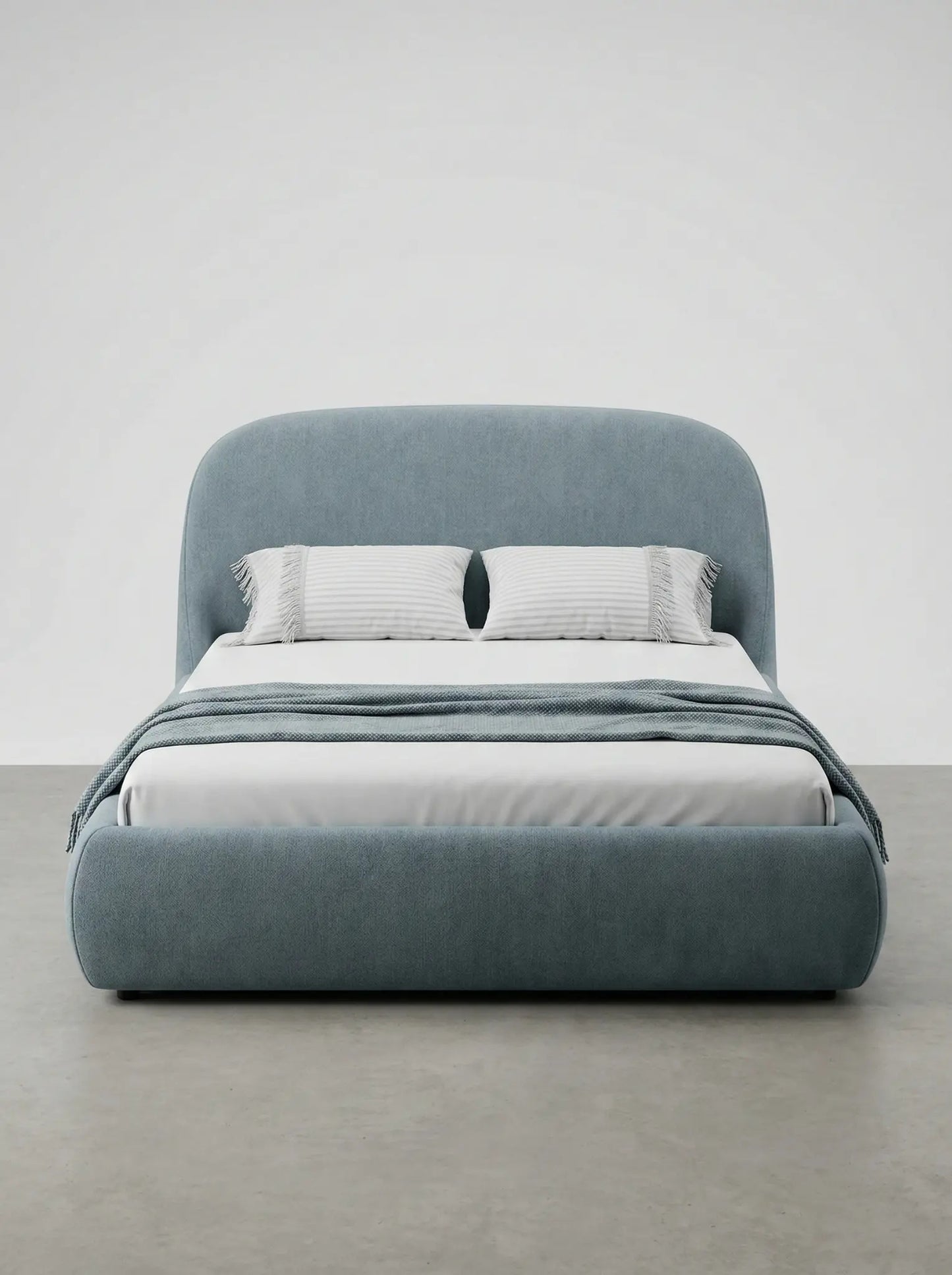 Mira upholstered bed EON-BD001 – front view