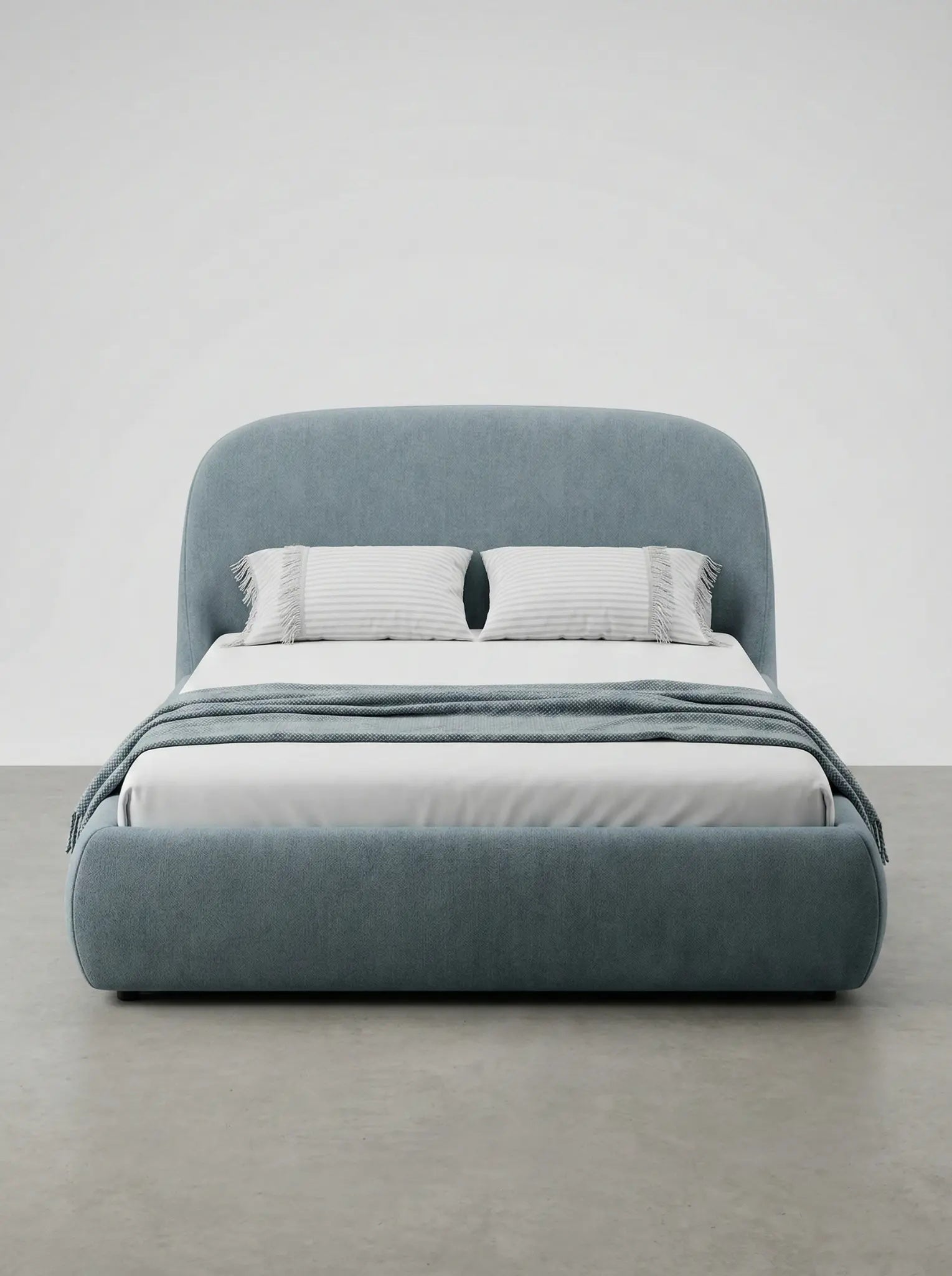 Mira upholstered bed EON-BD001 – front view