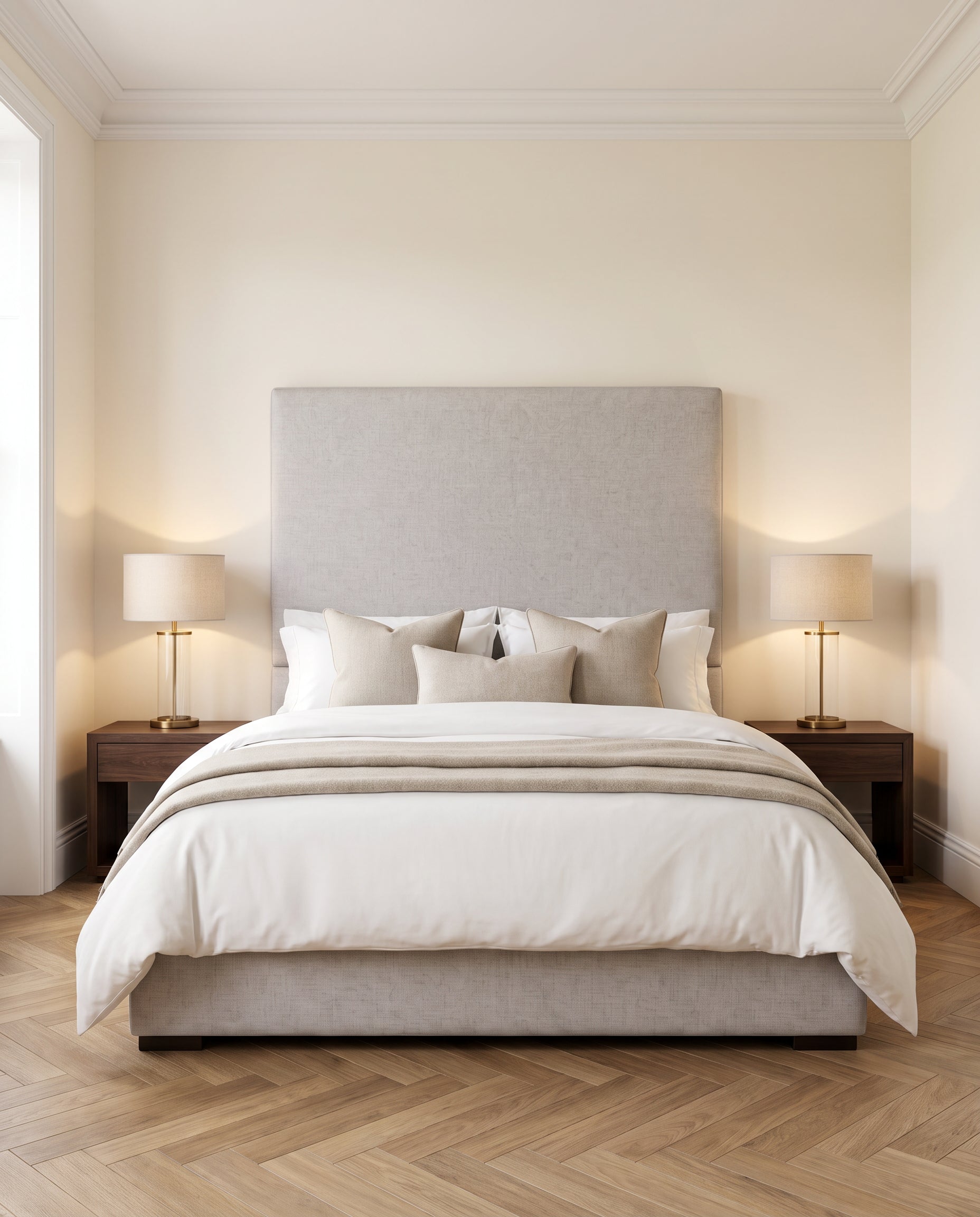 Laurel upholstered headboard EON-HB095 – bedroom lifestyle view