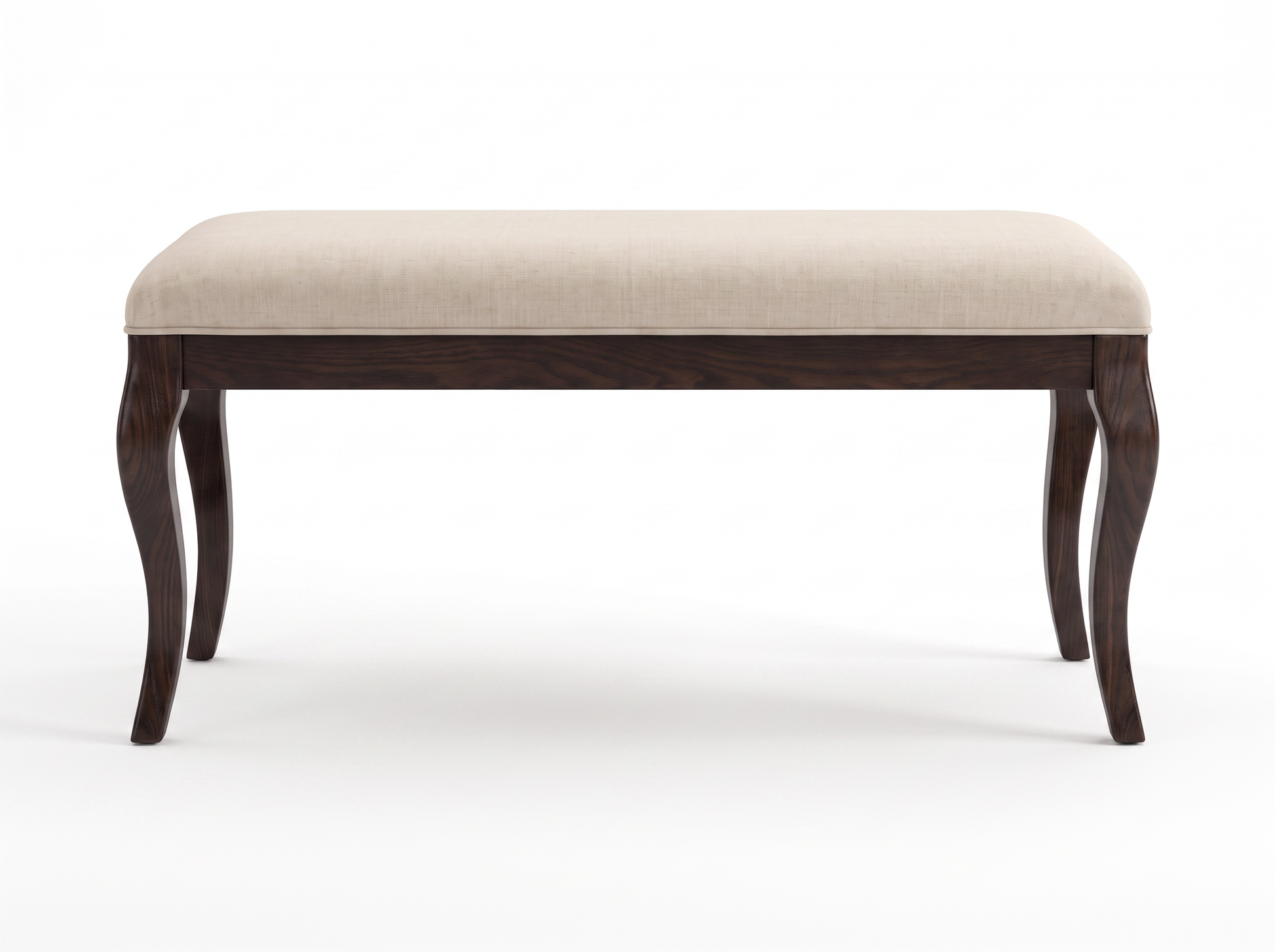 EON-BN011 Cecile Cabriole Bench - Front View