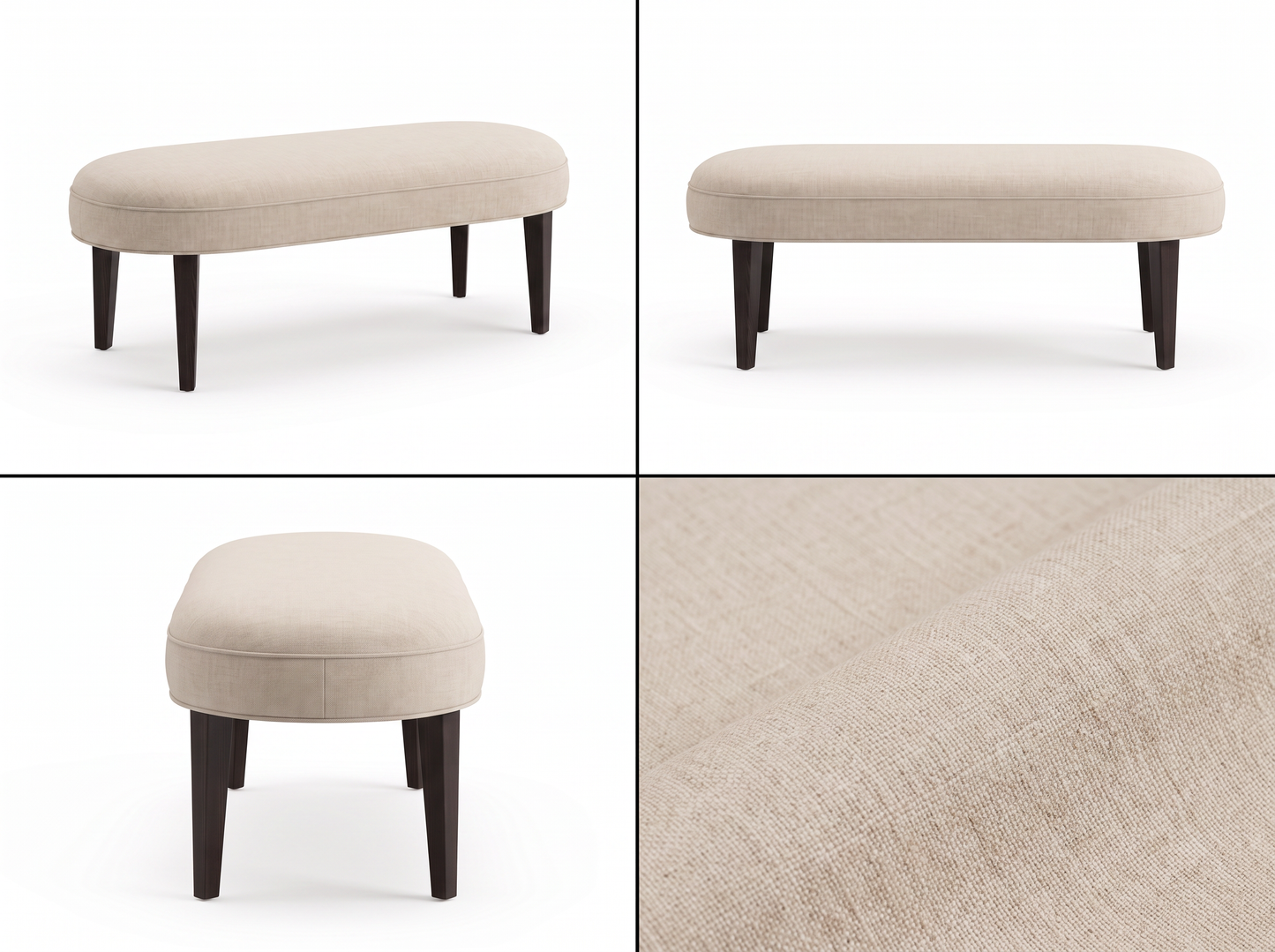 EON-BN008 Eloise Oval Bench - Collage