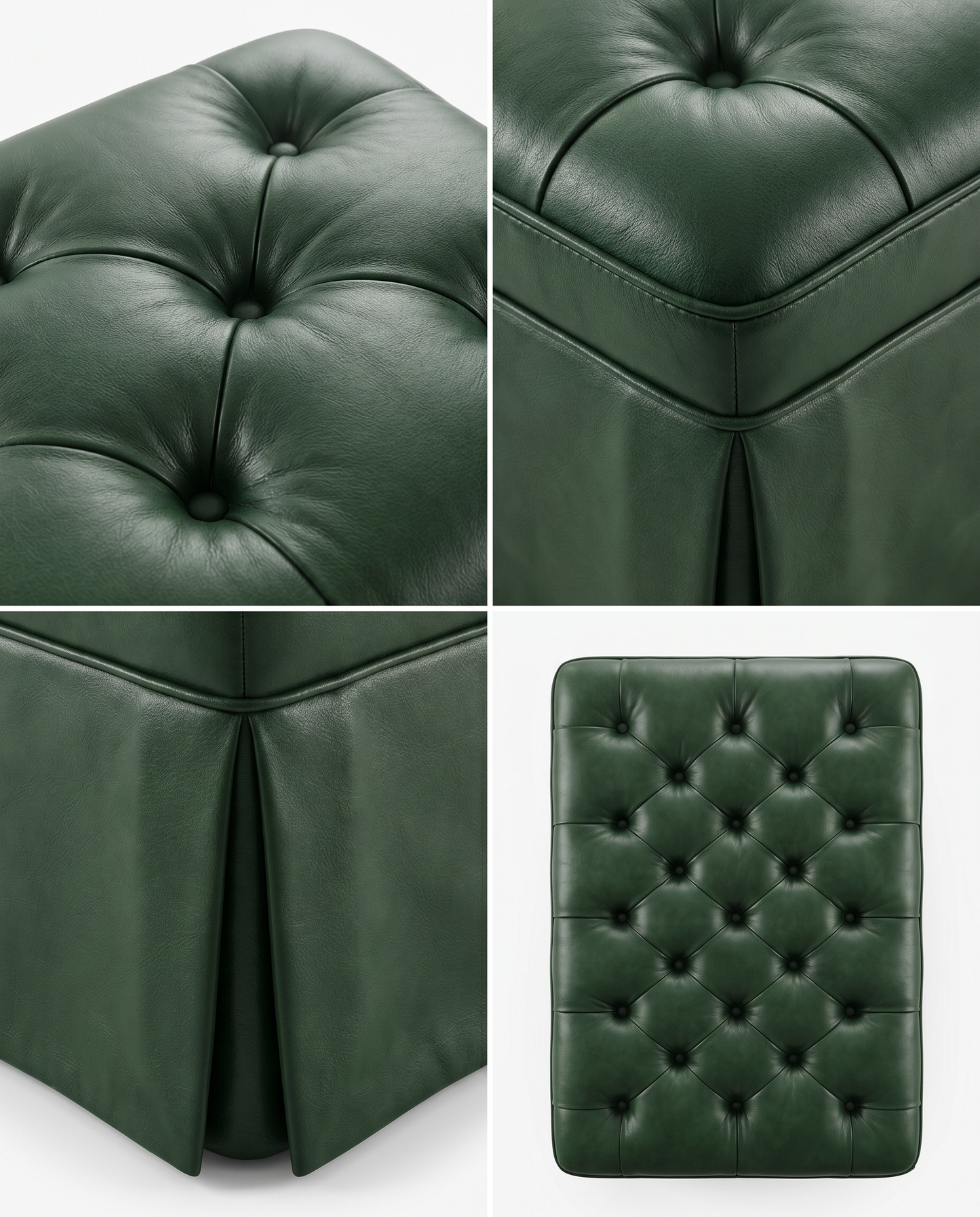 EON-OT001 Pemberton Tufted Ottoman - Collage
