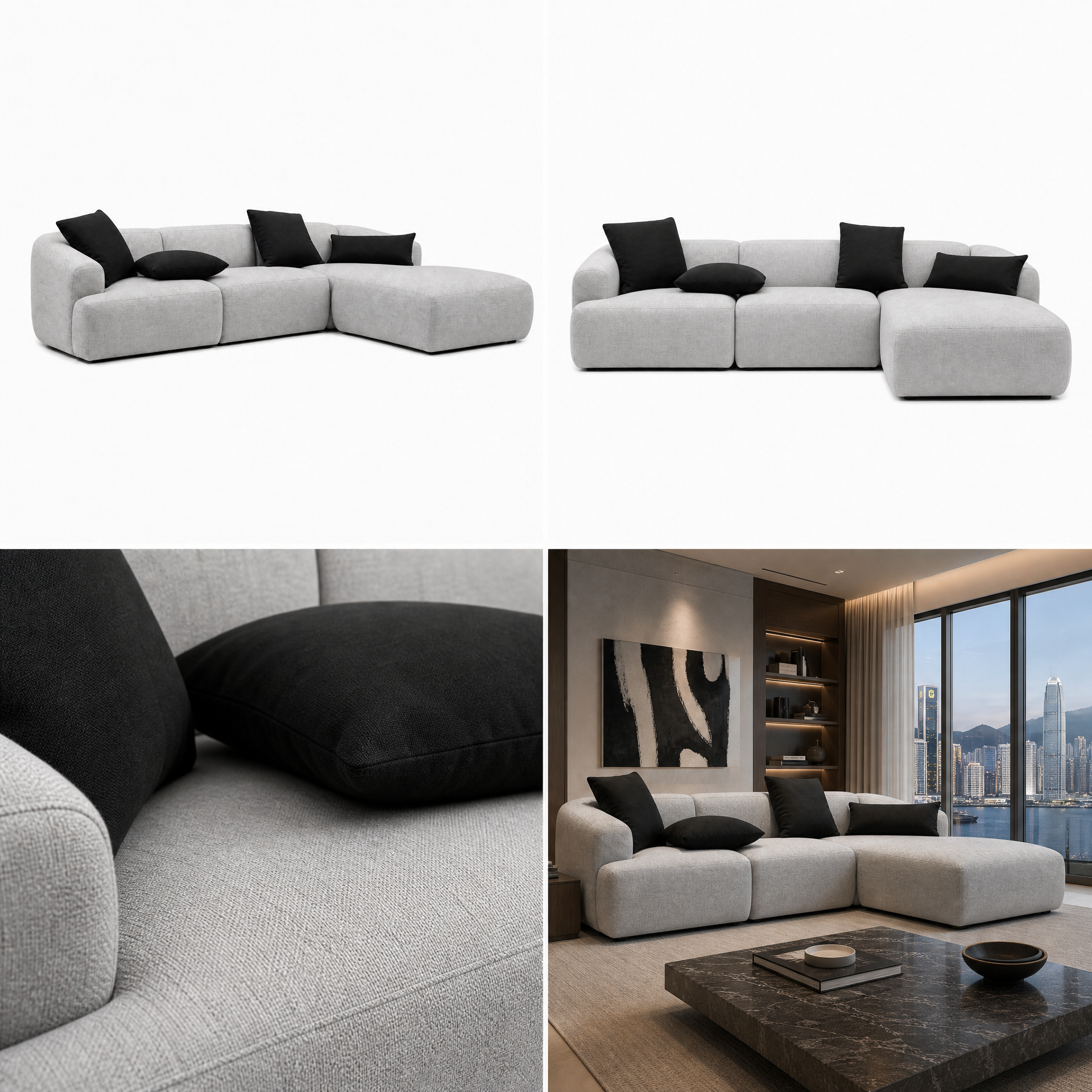 EON-SF001 Marlowe Modular Sectional Sofa - Collage