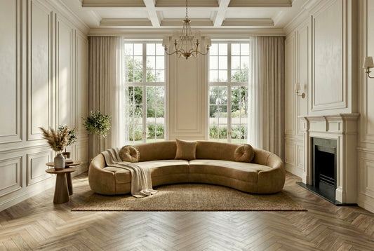 EON-SF014 Amber Curved Sectional - Country House No Table