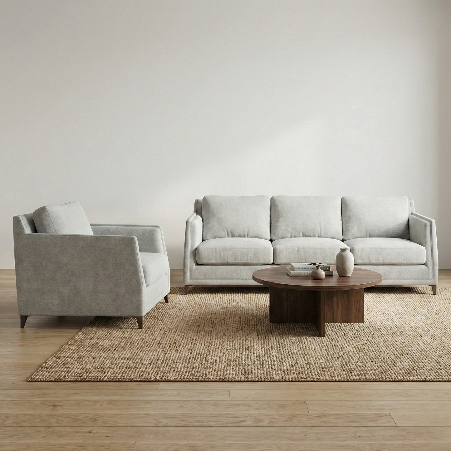 EON-SF011 Sloane 3-Seater Sofa - Lifestyle with Plants