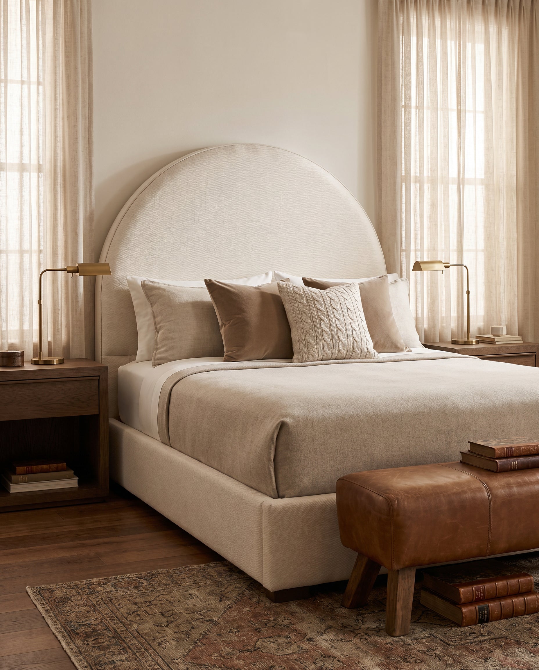 Ione upholstered headboard EON-HB092 – bedroom lifestyle view
