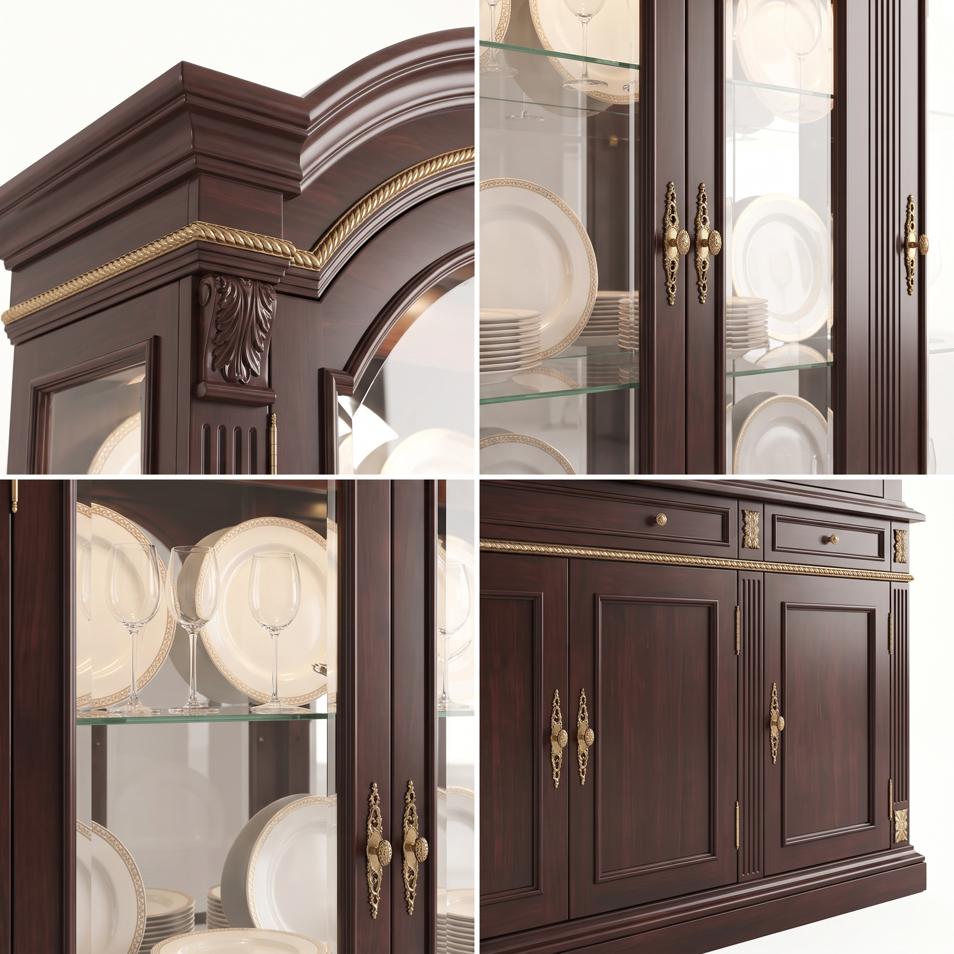 EON-CB002 George Display Hutch - Collage