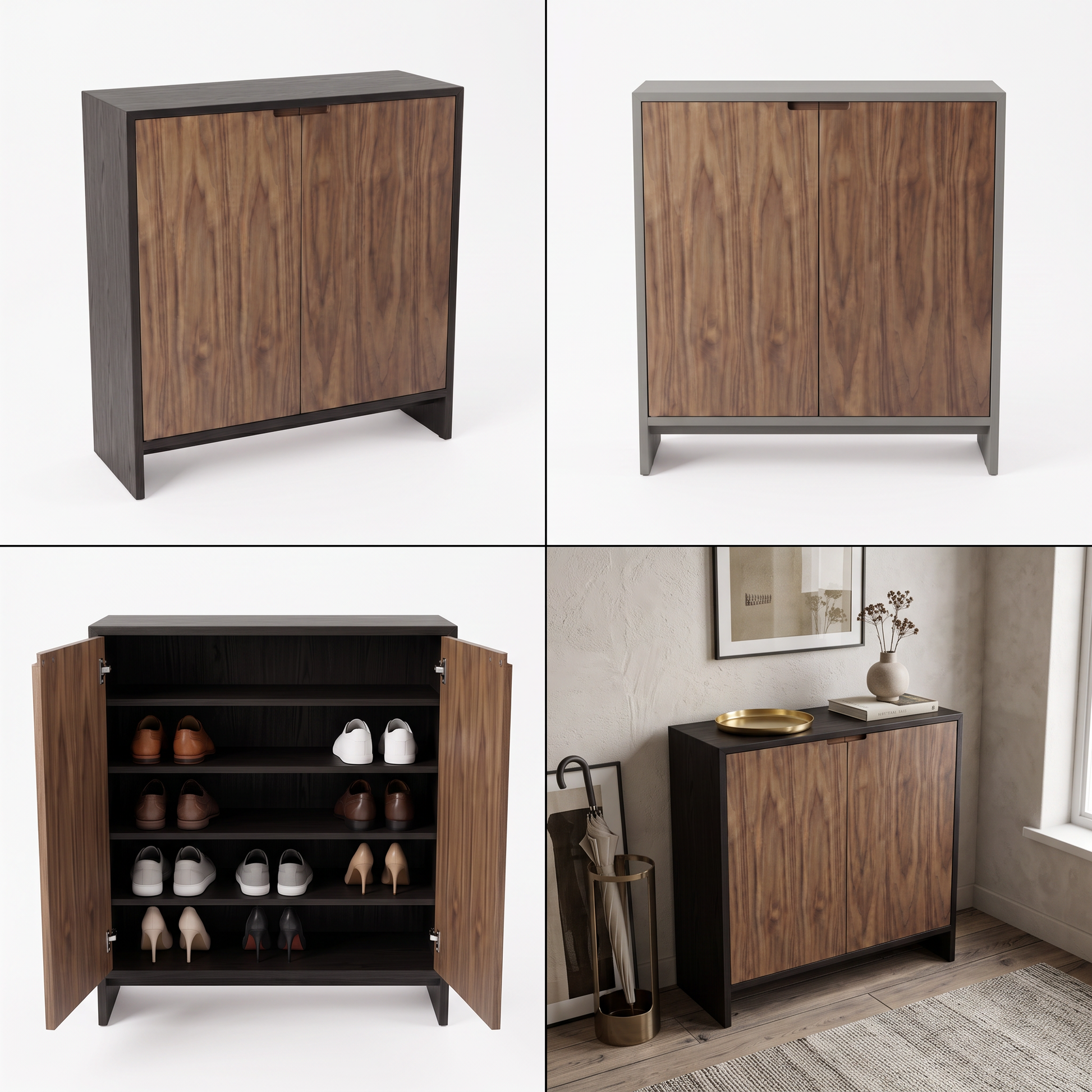 EON-SC001 Raffles Shoe Cabinet - Collage All Variants